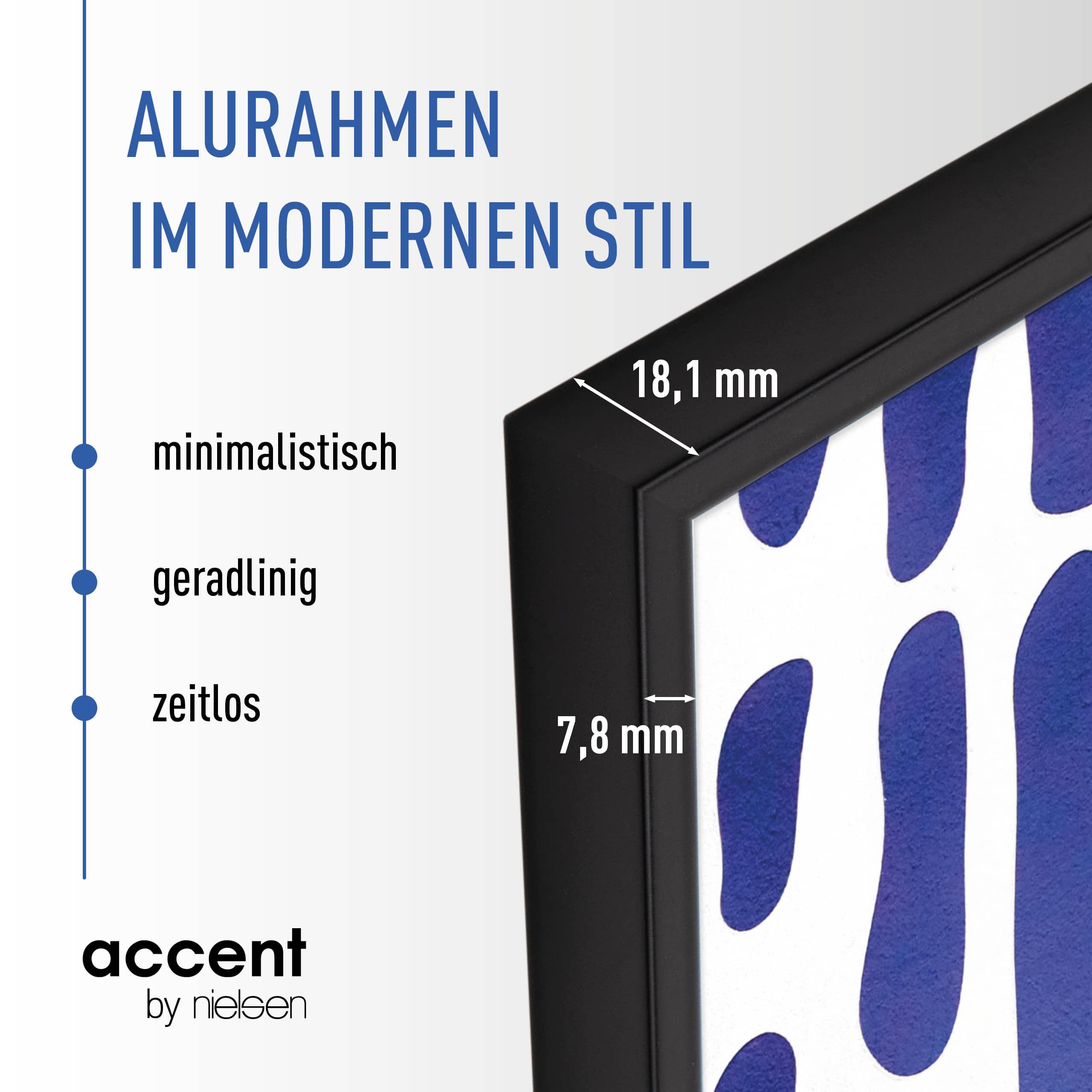 accent by nielsen Bilderrahmen Aluminium Bilderrahmen Super 8, (1 St)