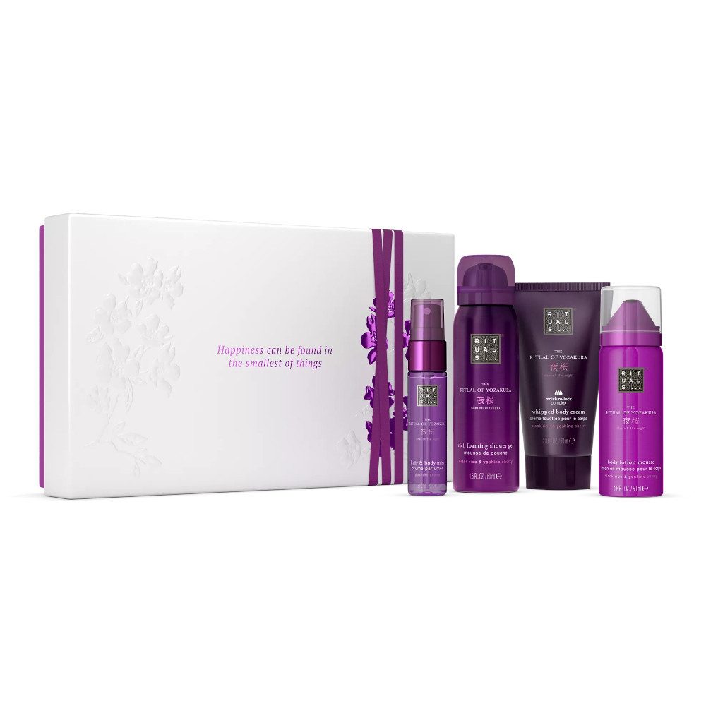 Rituals Pflege-Geschenkset Rituals Yozakura Geschenkset S – 4-teilig mit Dusch & Pflege, 4-tlg., 4-teiliges Yozakura Set – inspiriert von japanischer Hanami-Tradition