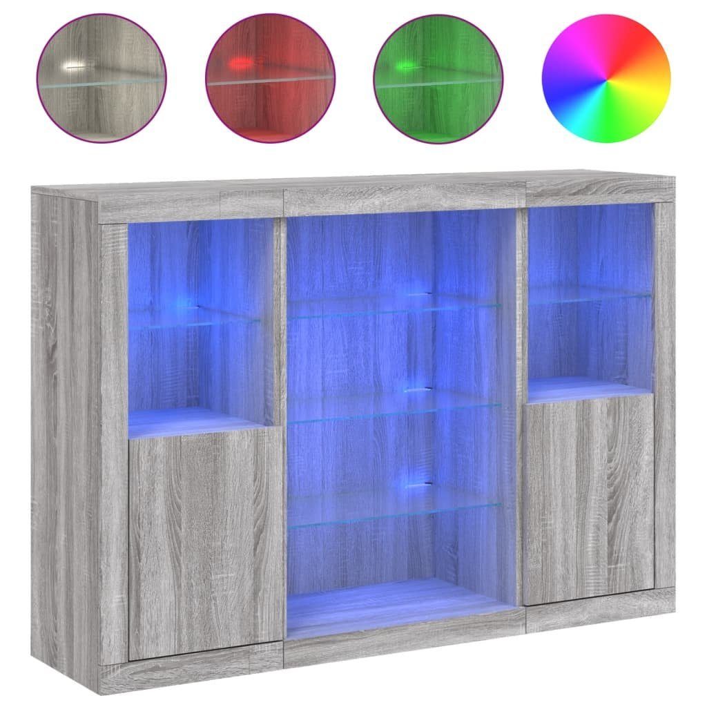 vidaXL Sideboard Sideboards mit LED-Leuchten 3 günstig online kaufen