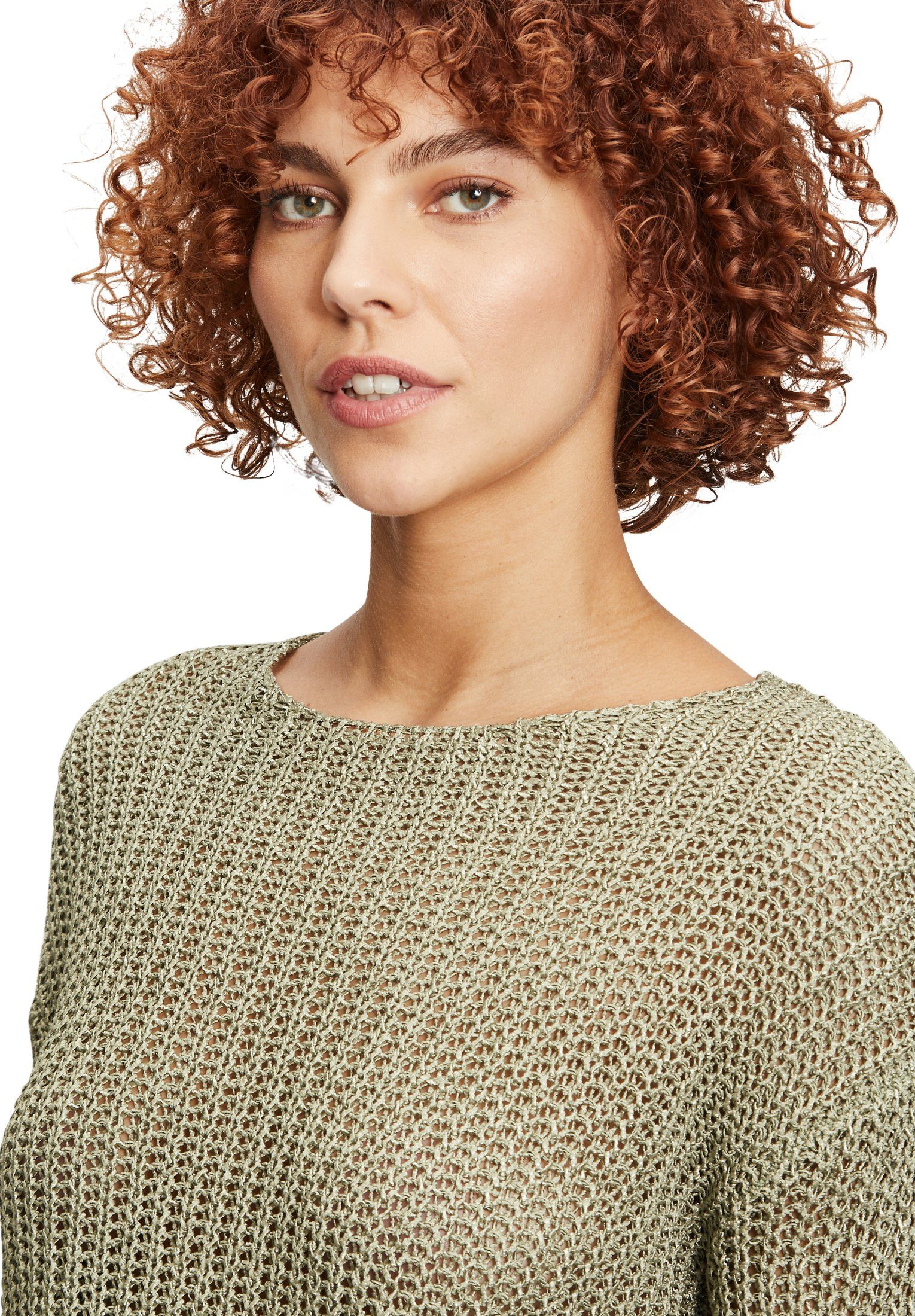 Strickpullover Glanzeffekt (1-tlg) mit Material Betty Barclay