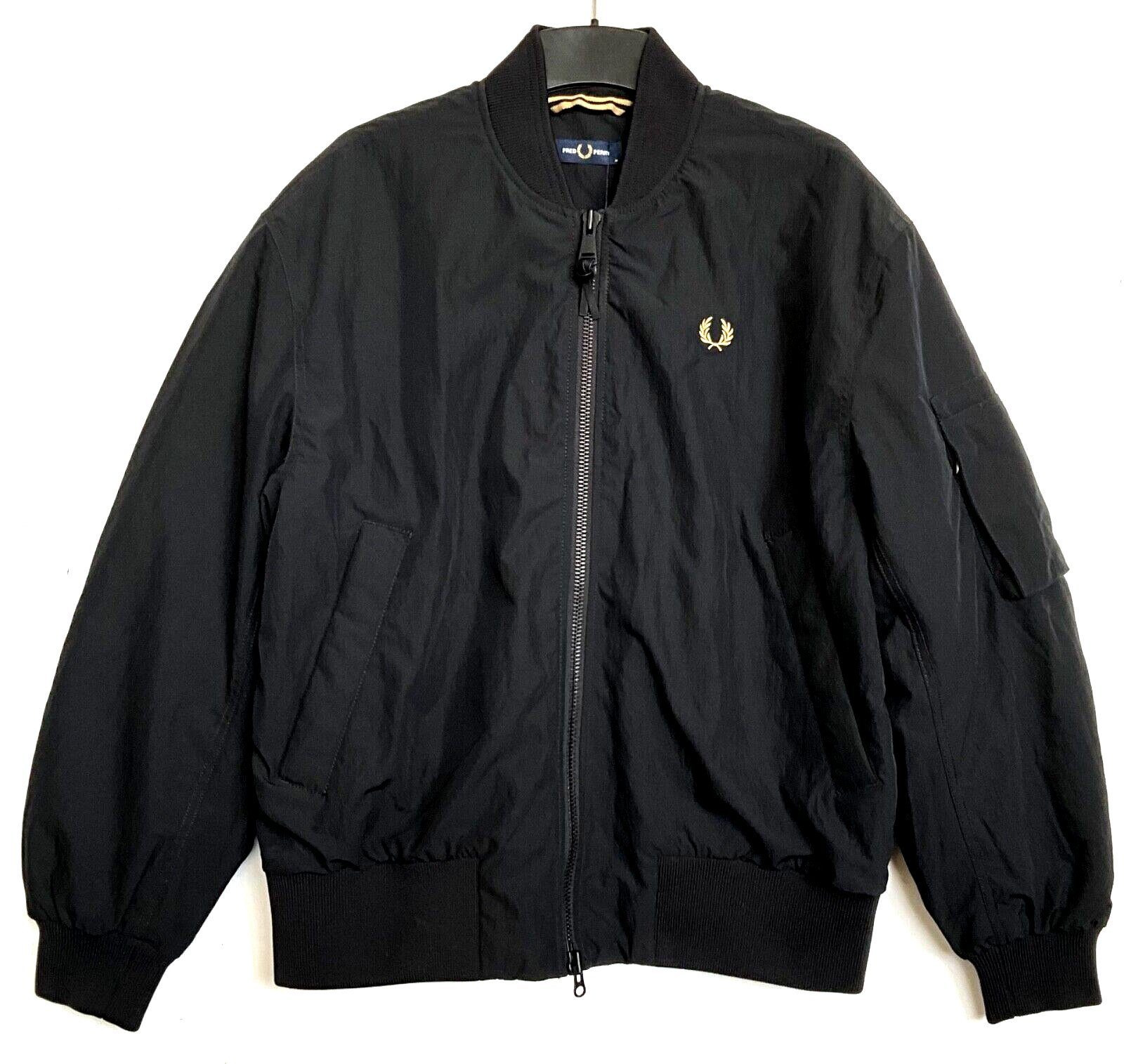 Fred Perry Bomberjacke Fred Perry Herren Jacke, Fred Perry Paddded Bomber  Jackets. Schwarz