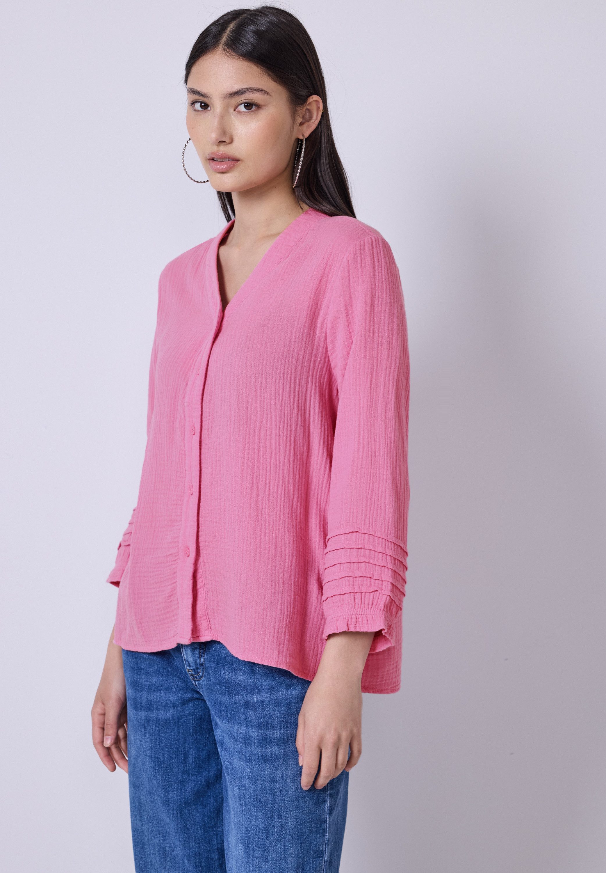 STREET ONE STUDIO Shirtbluse mit 3/4 günstig online kaufen