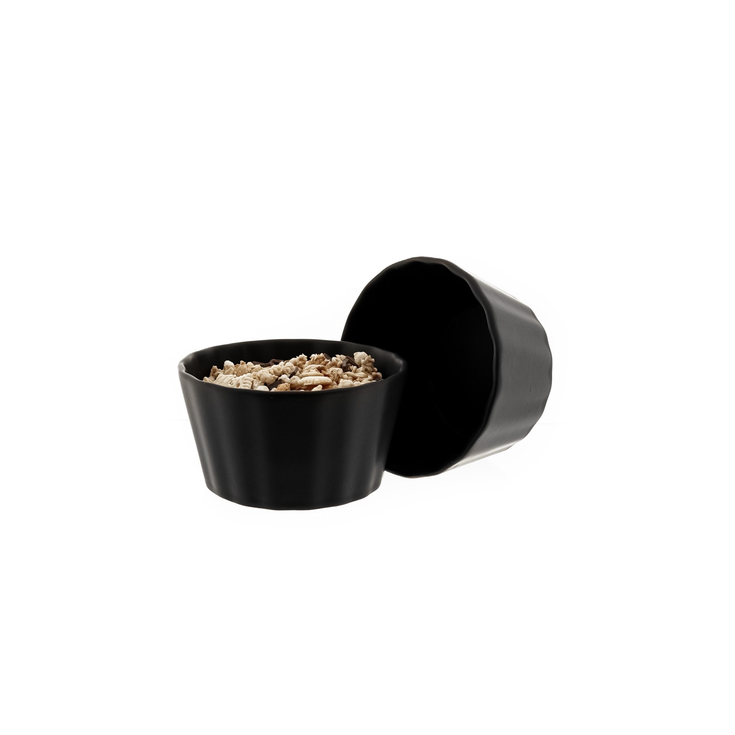 Almina Muffinform Dessertschalen 6er Set aus Porzellan - Wellen Design