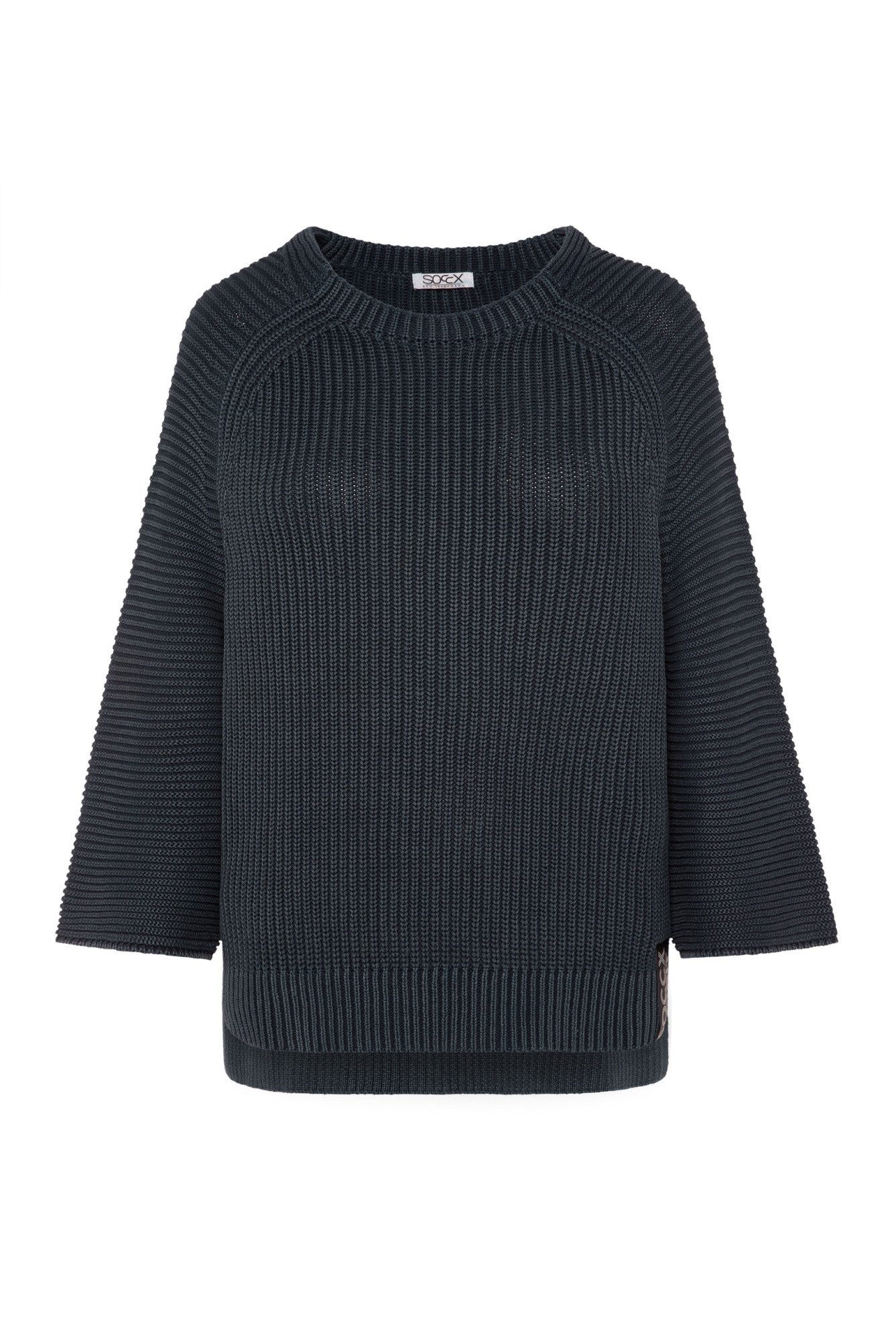 SOCCX Strickpullover (1-tlg) Schlitze günstig online kaufen