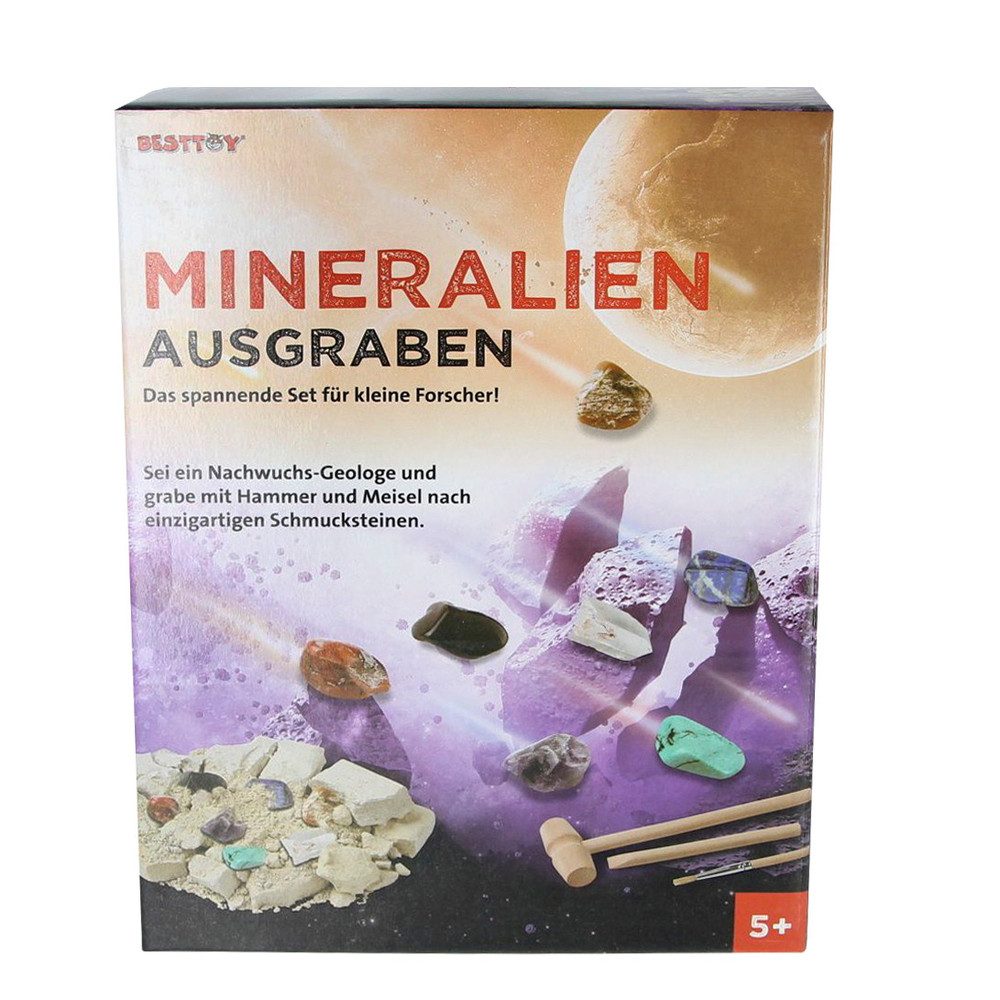 Experimentierkasten Mineralien ausgraben