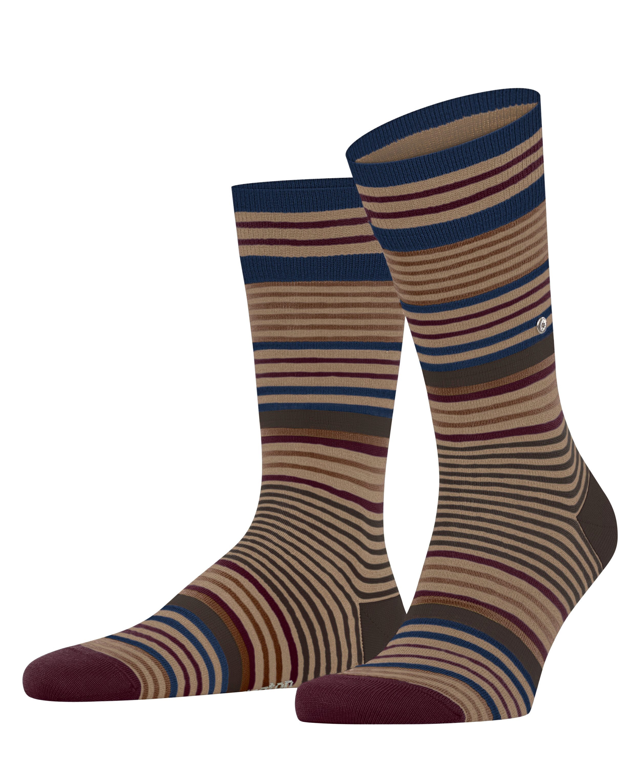 Burlington Socken Stripe (1-Paar) mit hohem Schurwoll-Anteil günstig online kaufen