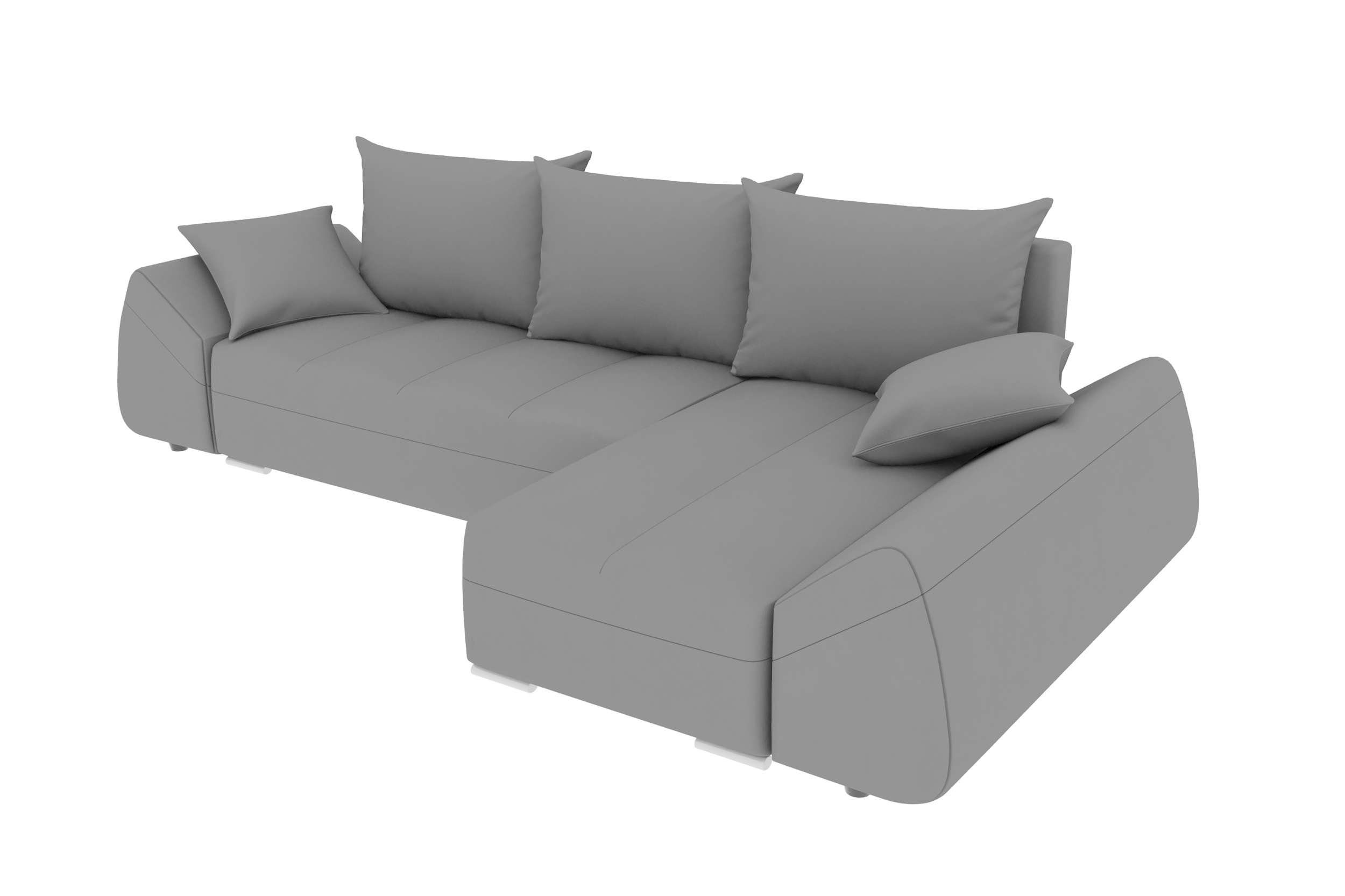 Bettkasten, mit Bettfunktion, Design Sitzkomfort, Ecksofa Stylefy Eckcouch, Sofa, Cascade, L-Form, mit Modern