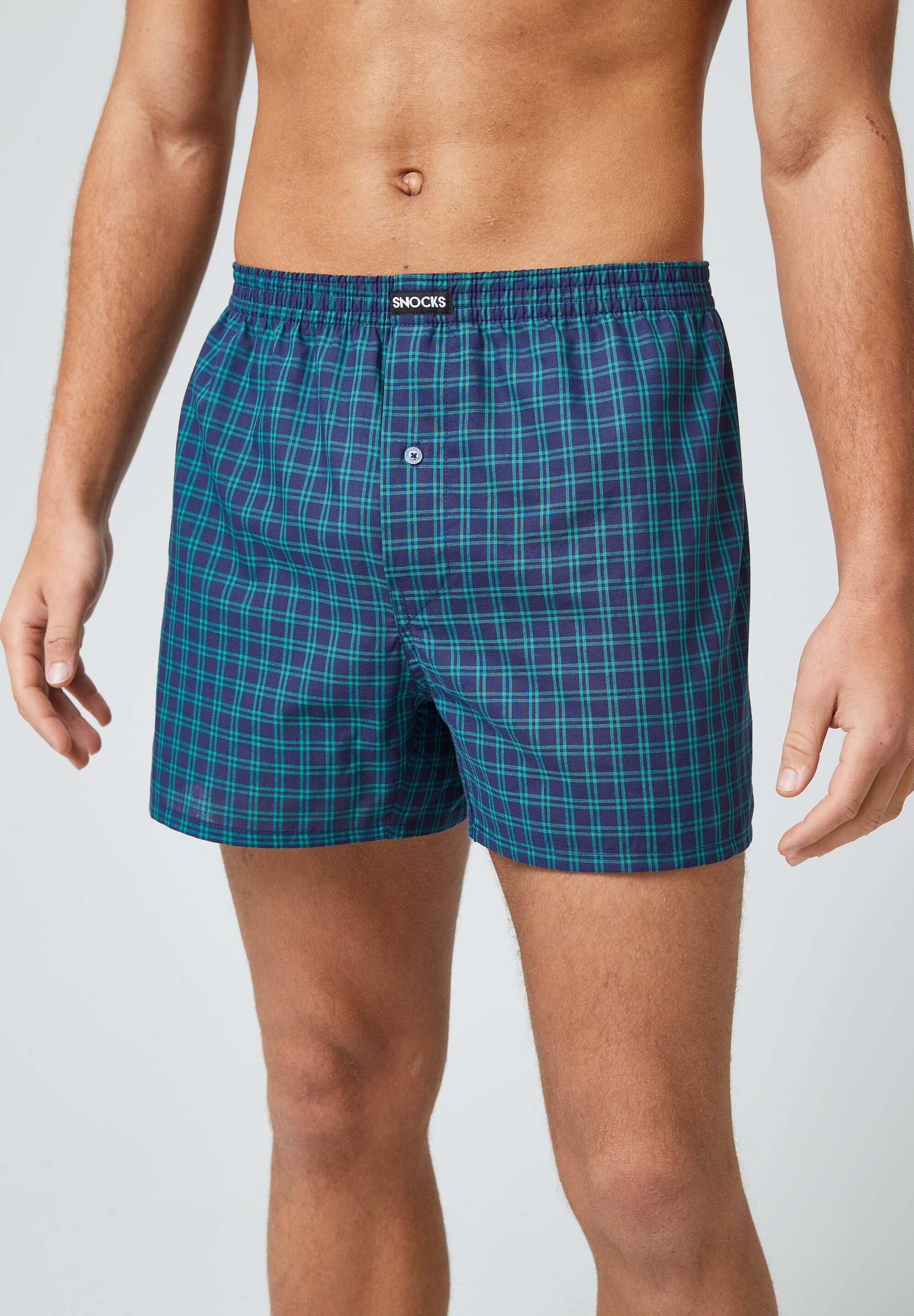 SNOCKS Weiter Boxer American Boxershorts Woven (3-St) aus 100% Bio-Baumwoll günstig online kaufen