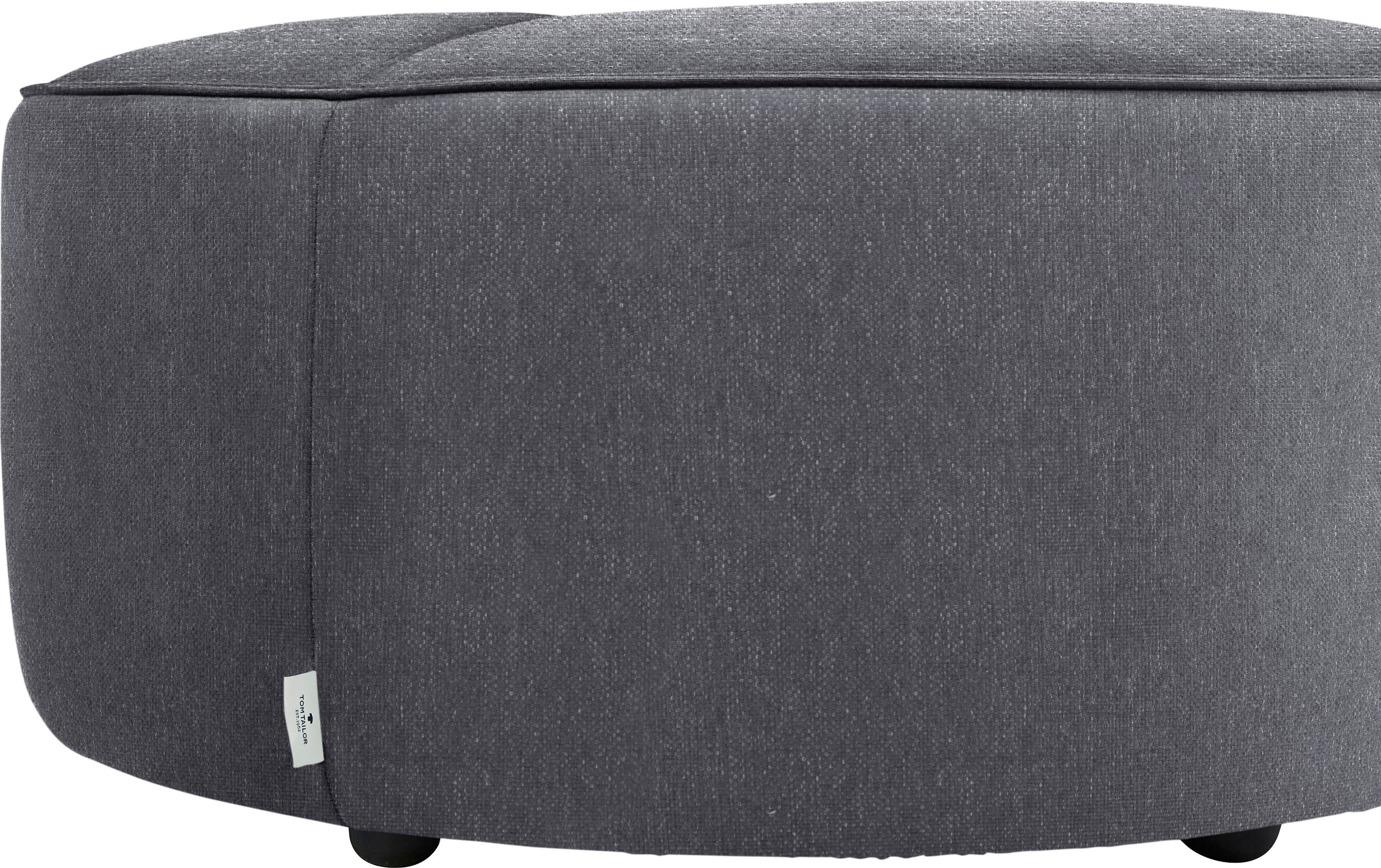 im TAILOR Pouf cm DROP mit CHIC, Steppung TOM Sitz, Kedernaht & ø HOME 90