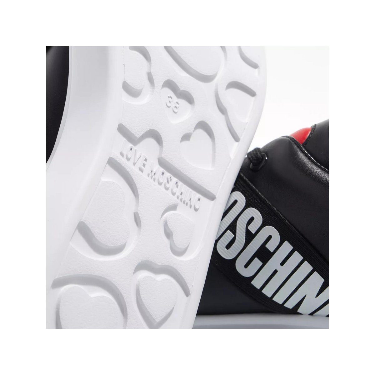 schwarz Moschino Sneaker (1-tlg)