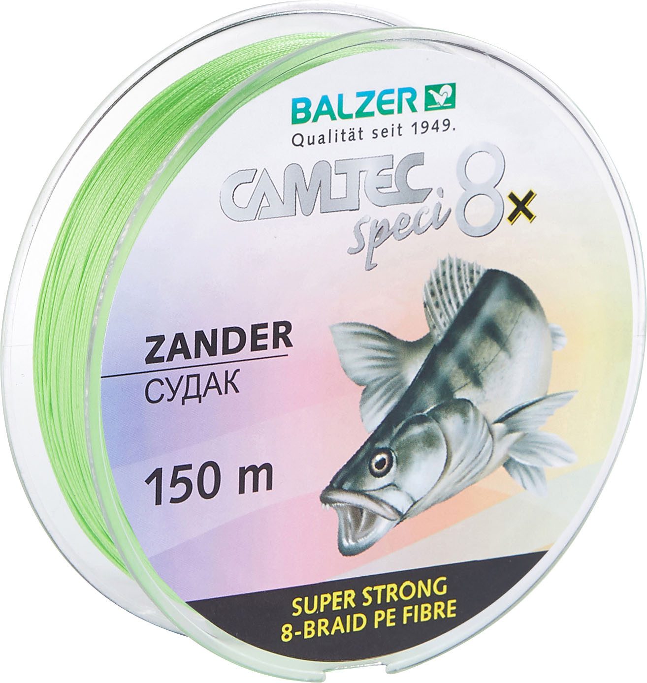 Balzer Angelschnur Balzer Camtec Speci 8x Zander - 150m geflochtene Angelschnur, 0.14 m Длина, 0.14 mm Fadendurchmesser, (150-St)