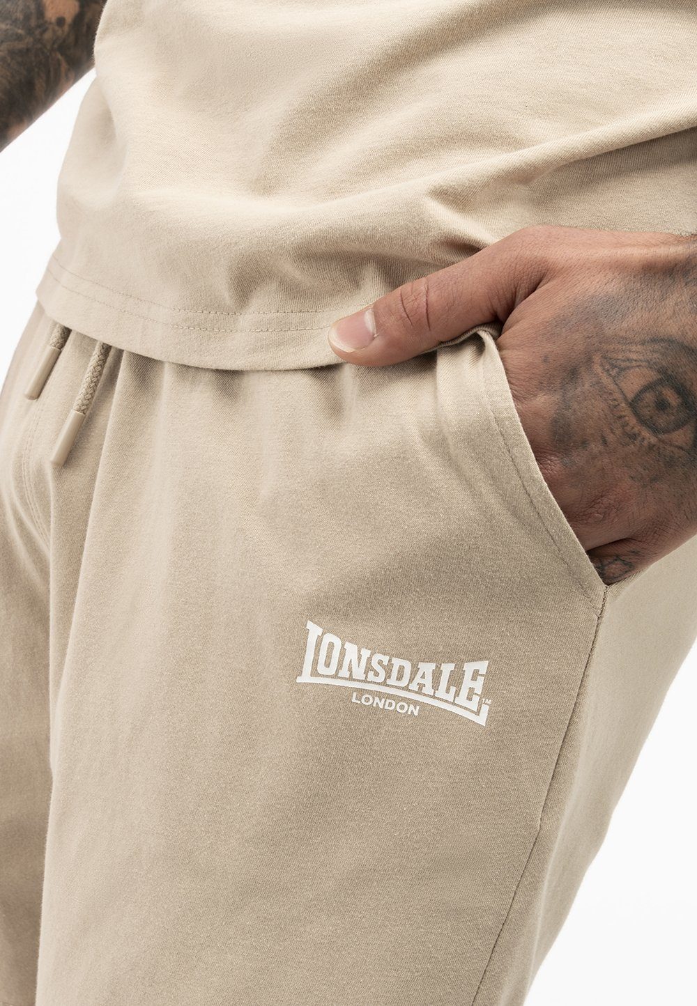 Lonsdale Trainingsanzug MOY Beige/White