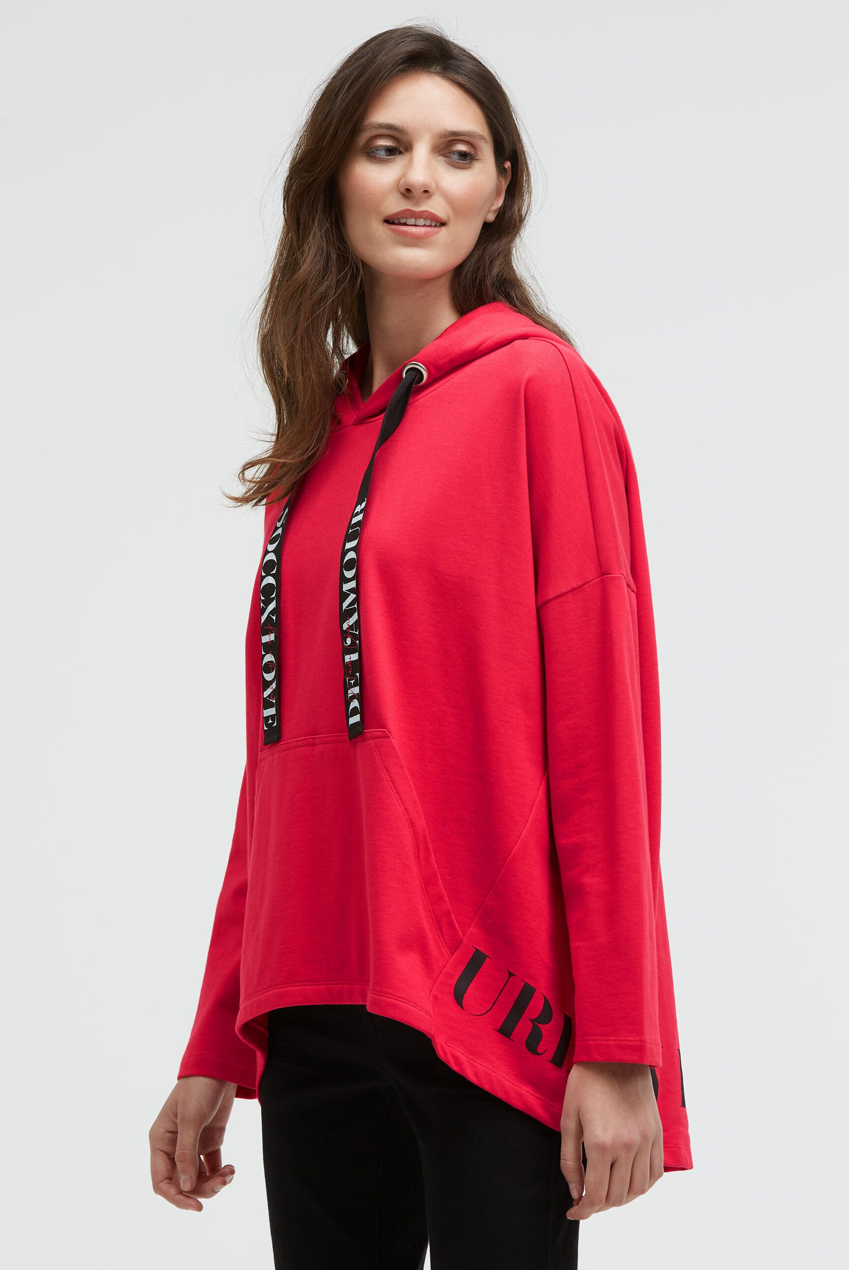 SOCCX Kapuzensweatshirt mit verlängertem Saum hinten günstig online kaufen