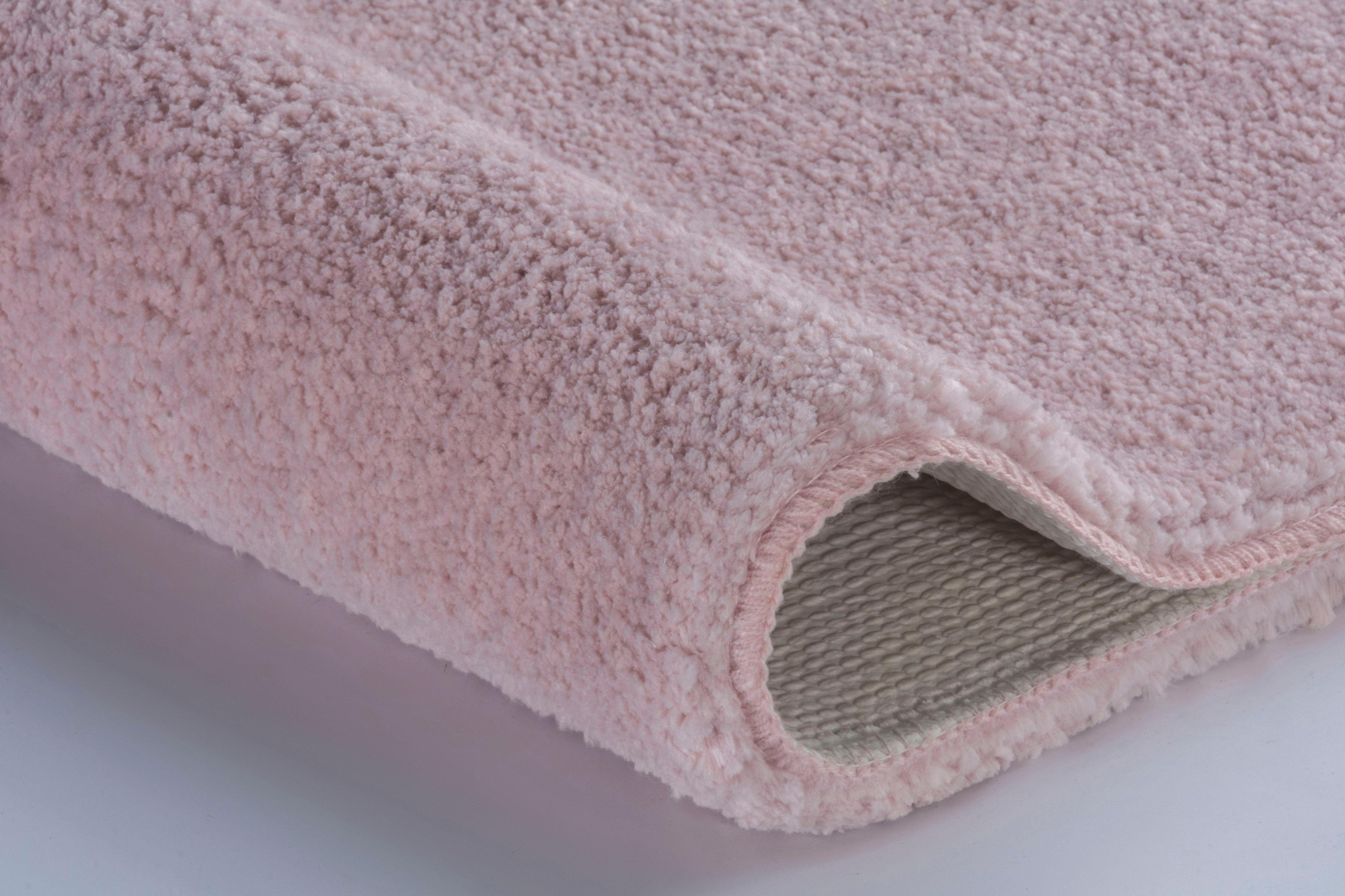 MEUSCH Badematte Sascha, Höhe 20 mm, rutschhemmend beschichtet, fußbodenheizungsgeeignet, Polyester, rechteckig, Badematte + WC-Vorleger, Badteppich, 2-teiliges Set - Badematte & WC-Vorleger, Uni-Farben