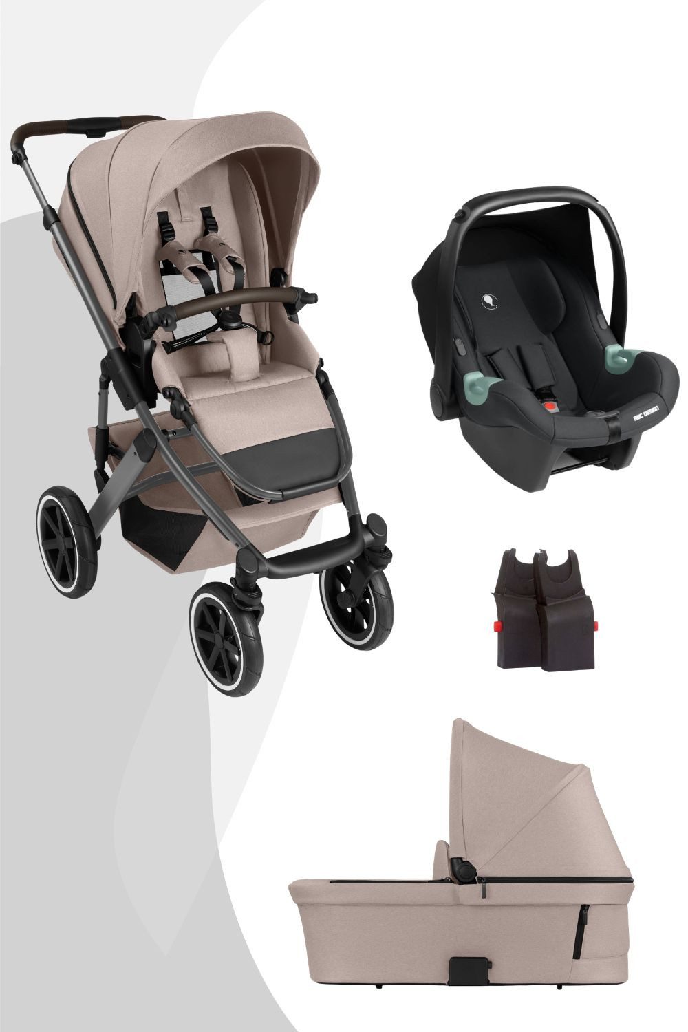ABC Design Kombi-Kinderwagen ABC Design Salsa 5 Air 3in1 inkl. Tulip Babyschale