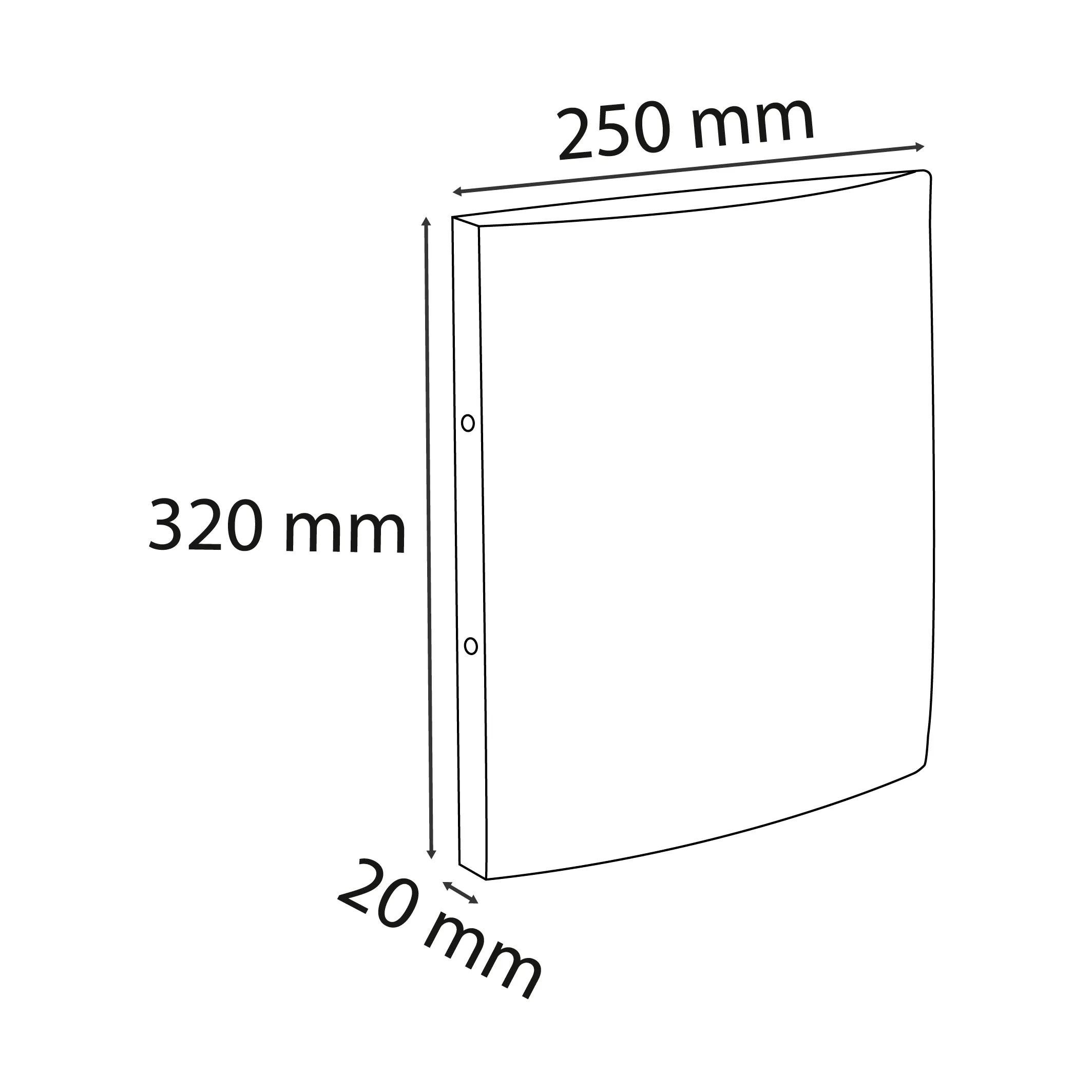 EXACOMPTA Ringbuchmappe 10x Ringhefter Karton 355g 2Ring 15mm Rücken 20mm A4 Blau 54252E, Manila Ringbücher