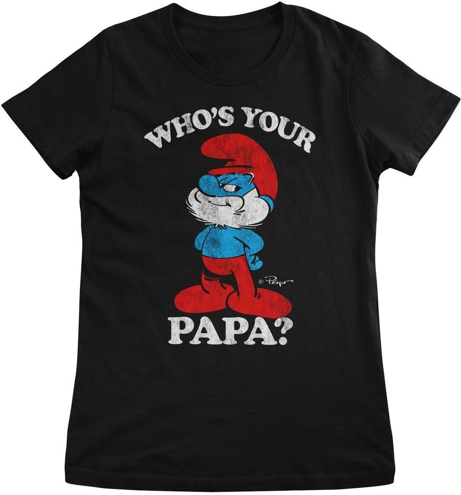 Die Schlümpfe T-Shirt Who's Your Papa? Girly Tee