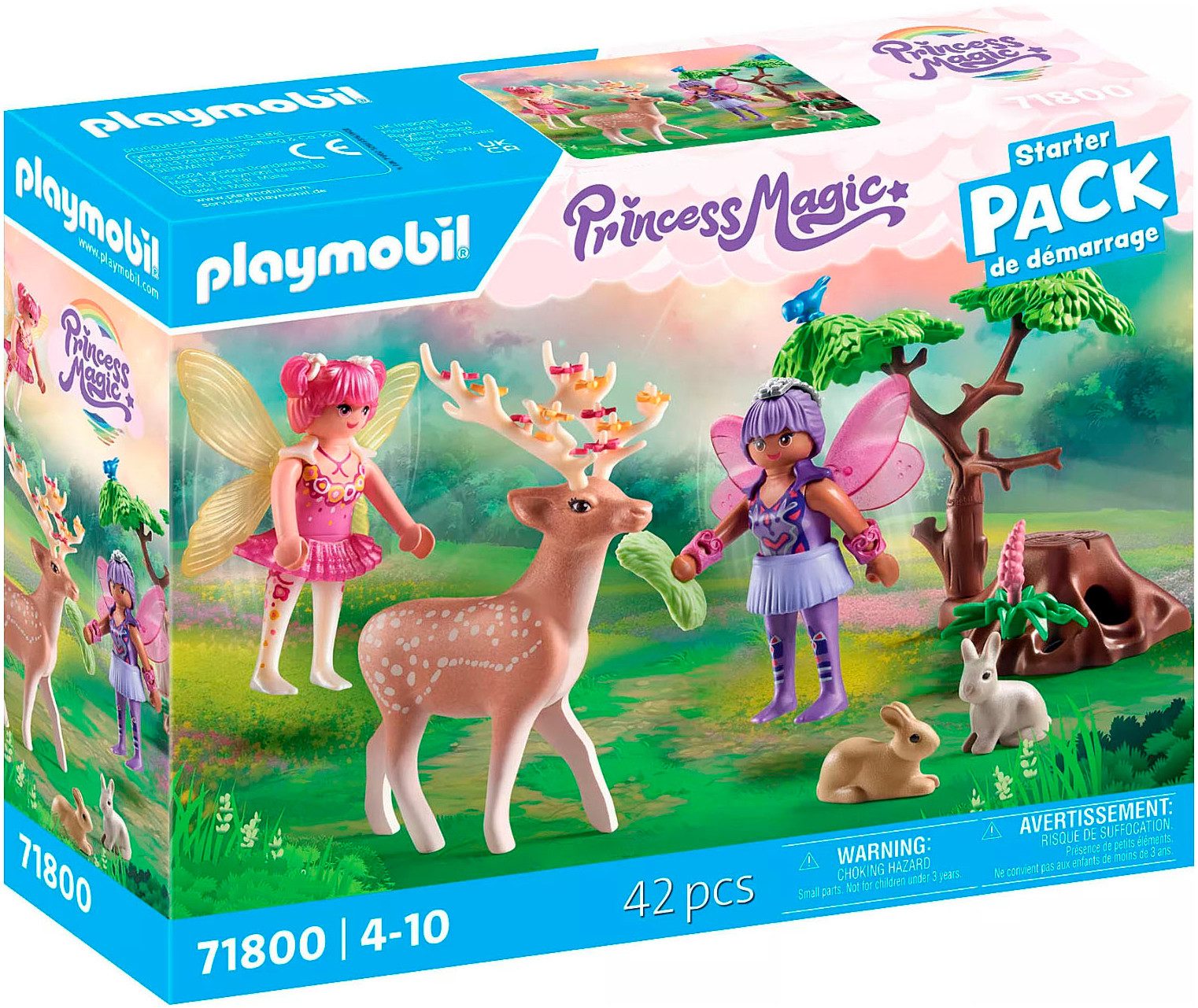 Playmobil® Feen mit süßen Waldtieren (71800), Playmobil Fairies Konstruktio günstig online kaufen