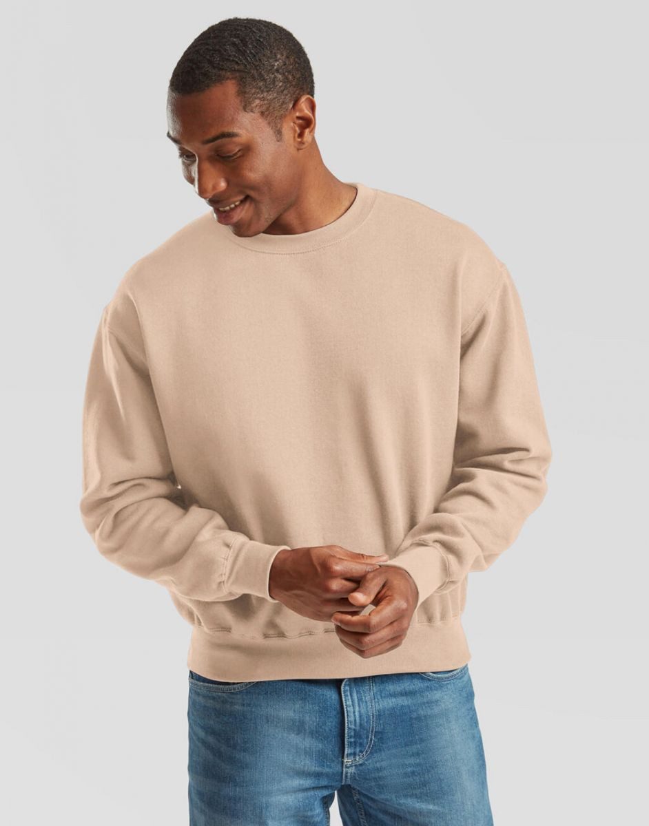 Fruit of the Loom Sweatshirt Herren Supercotton Sweat Pullover – Bild 4 von 5