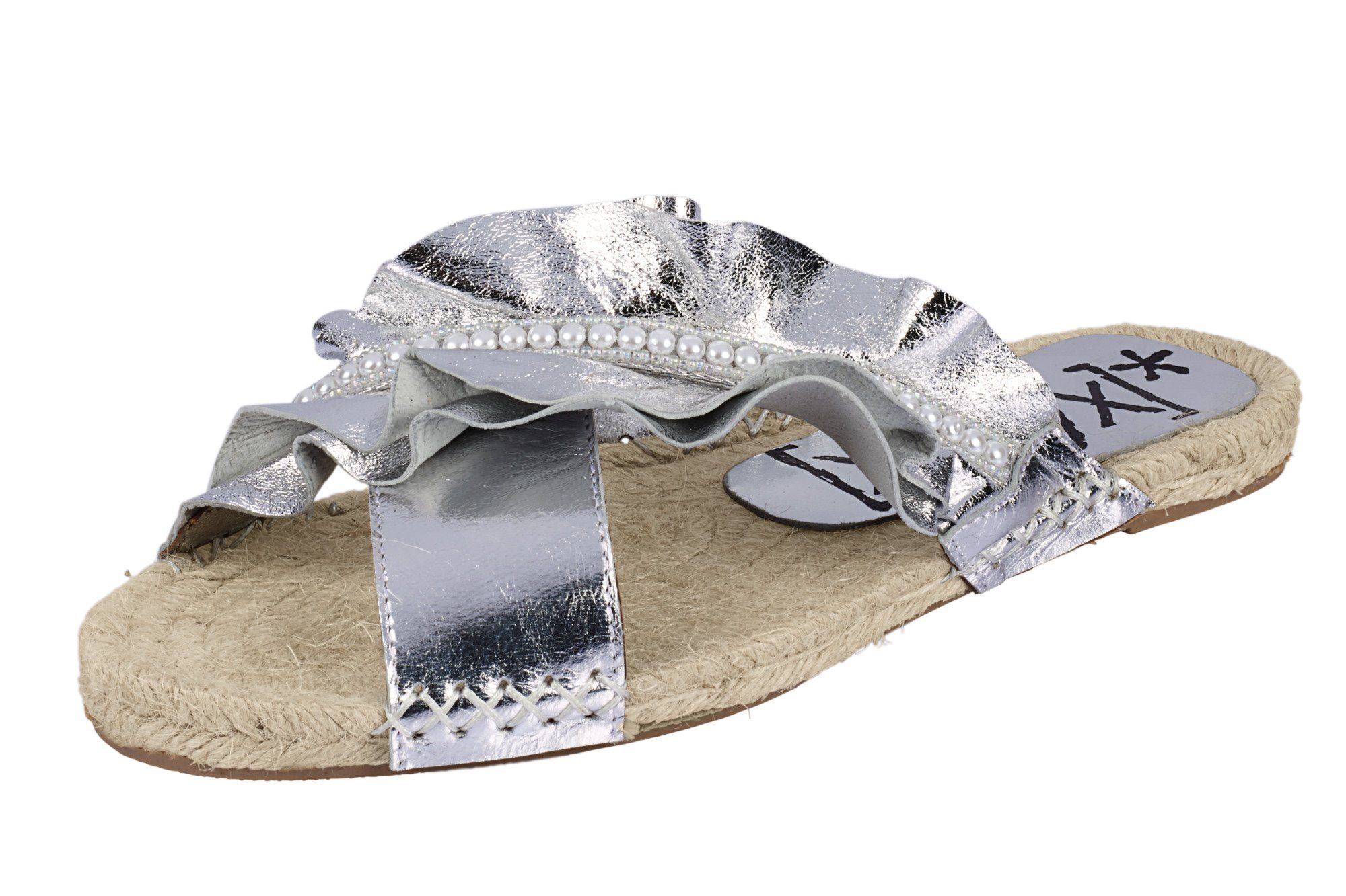ptaifun jacke gewirke stylishe scuba Rieker Calypso Pantolette silber