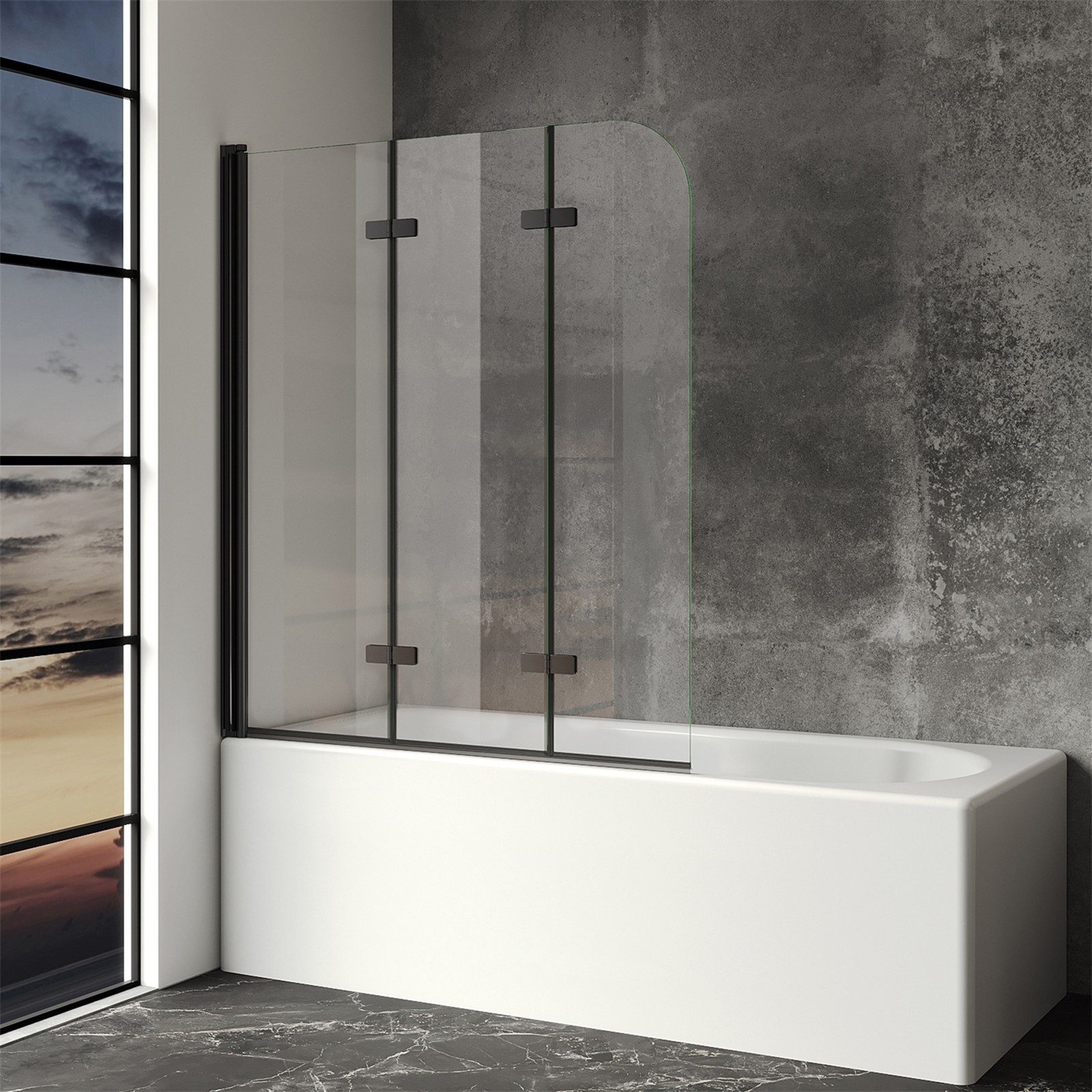 IMPTS Badewannenaufsatz Duschwand für Badewanne Badewannenaufsatz günstig online kaufen