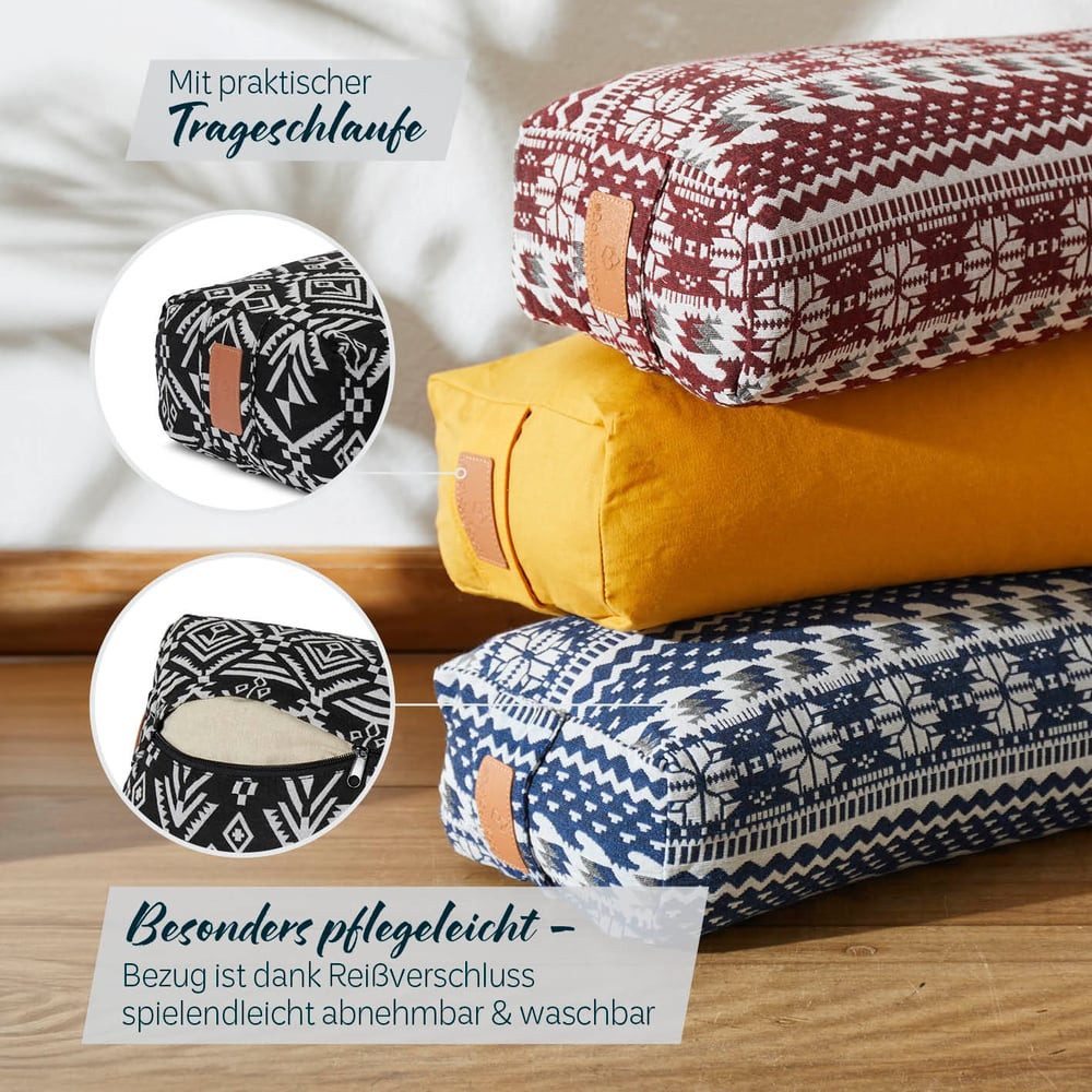 #DoYourYoga Yoga Bolster Paravati, Yoga Kissen – Bild 5 von 5