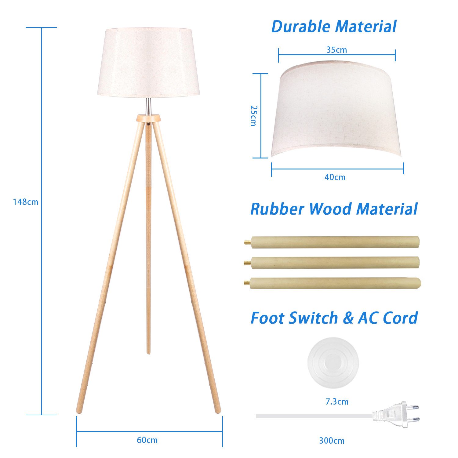 CCLIFE Bogenlampen Modern Stehlampe LED Holz günstig online kaufen