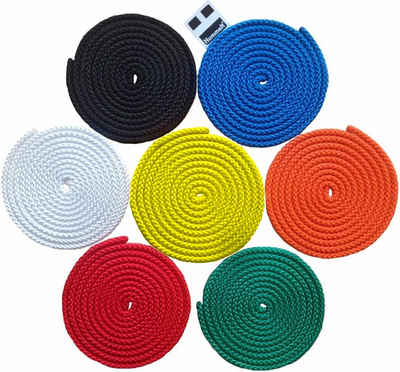 Hummelt® Universalseil Seil (Spielseil, 7-tlg., 8mm - 2,5m pro Seil), rot, gelb, grün, schwarz, blau, orange, weiß, dunkelblau