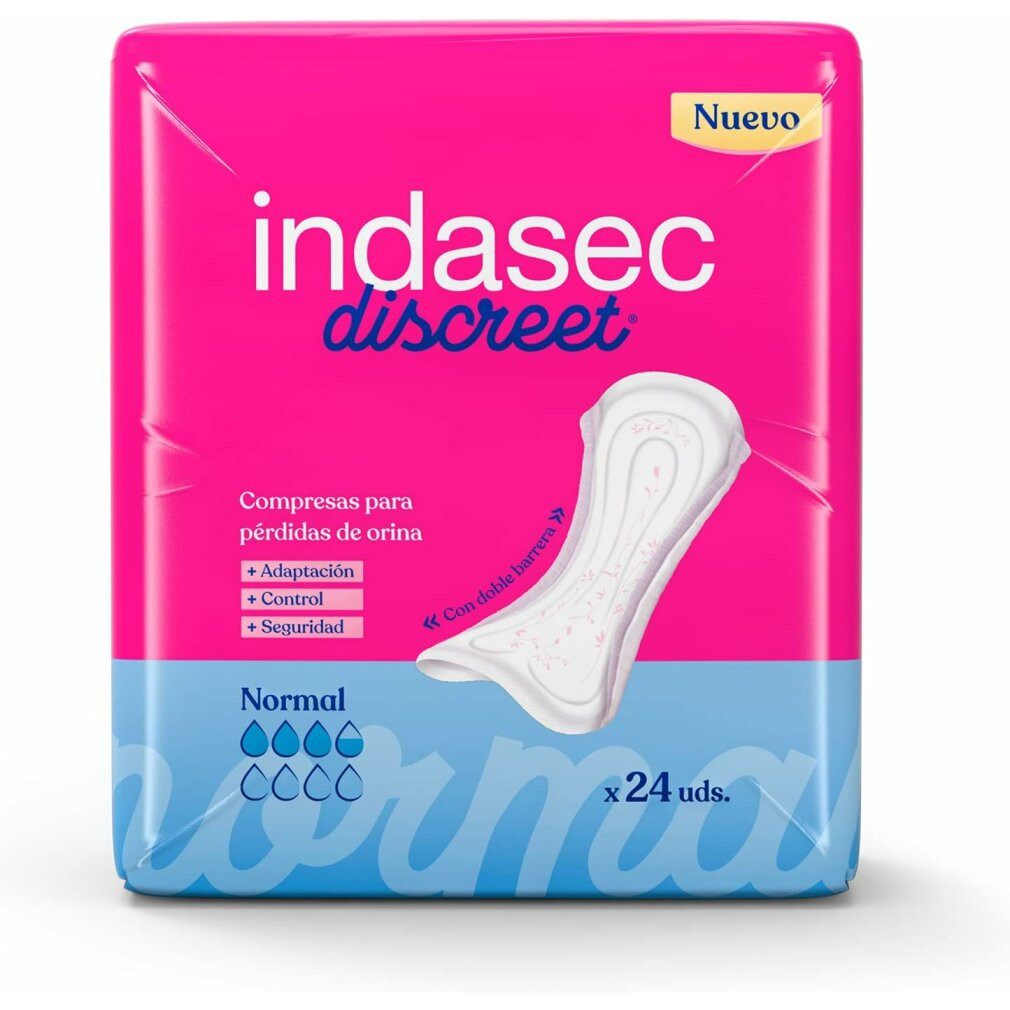 Indasec Körperpflegemittel ec Compresses Incontinence Normal 24 Einheiten