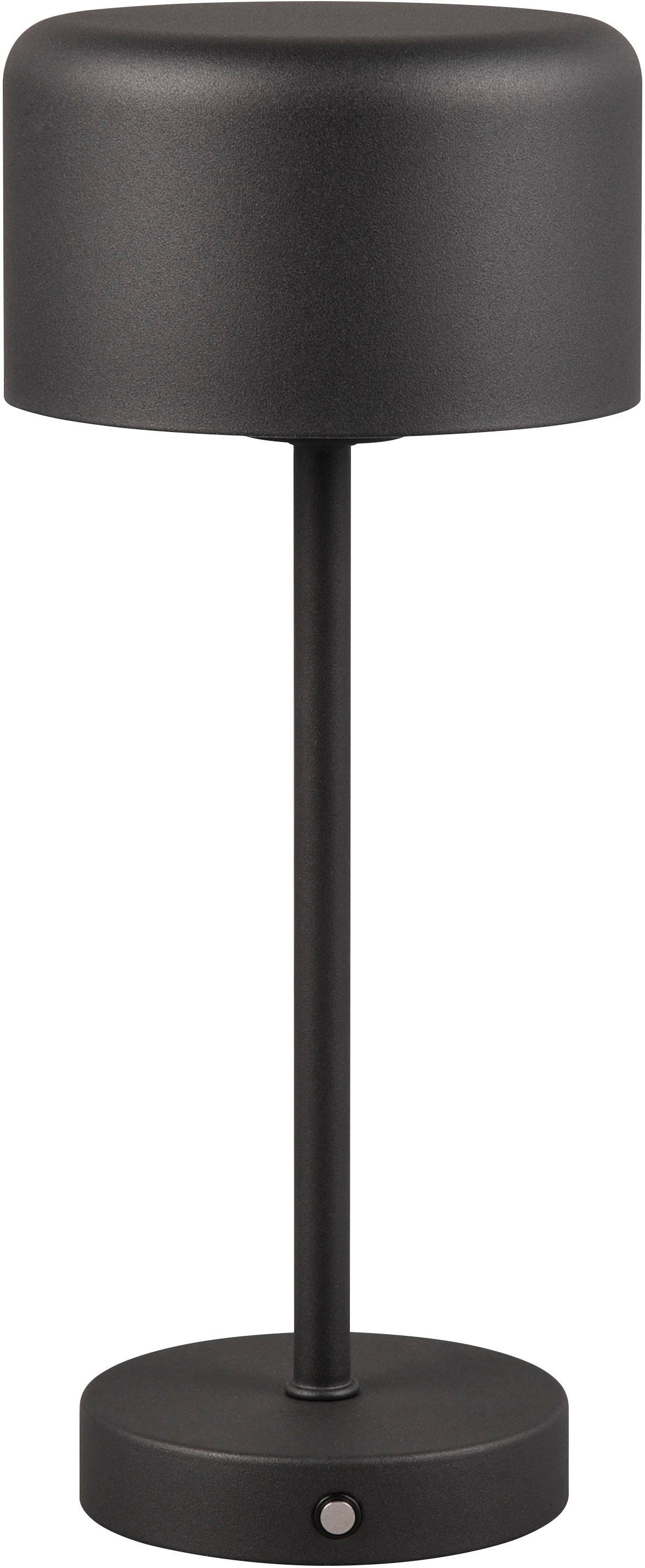Leonique LED Tischleuchte Kadira, Dimmfunktion, USB-Ladefunktion, LED fest integriert, Warmweiß, Akku Tischlampe mit USB-C Anschluss, Touchdimmer 4 Stufen, Höhe 30cm