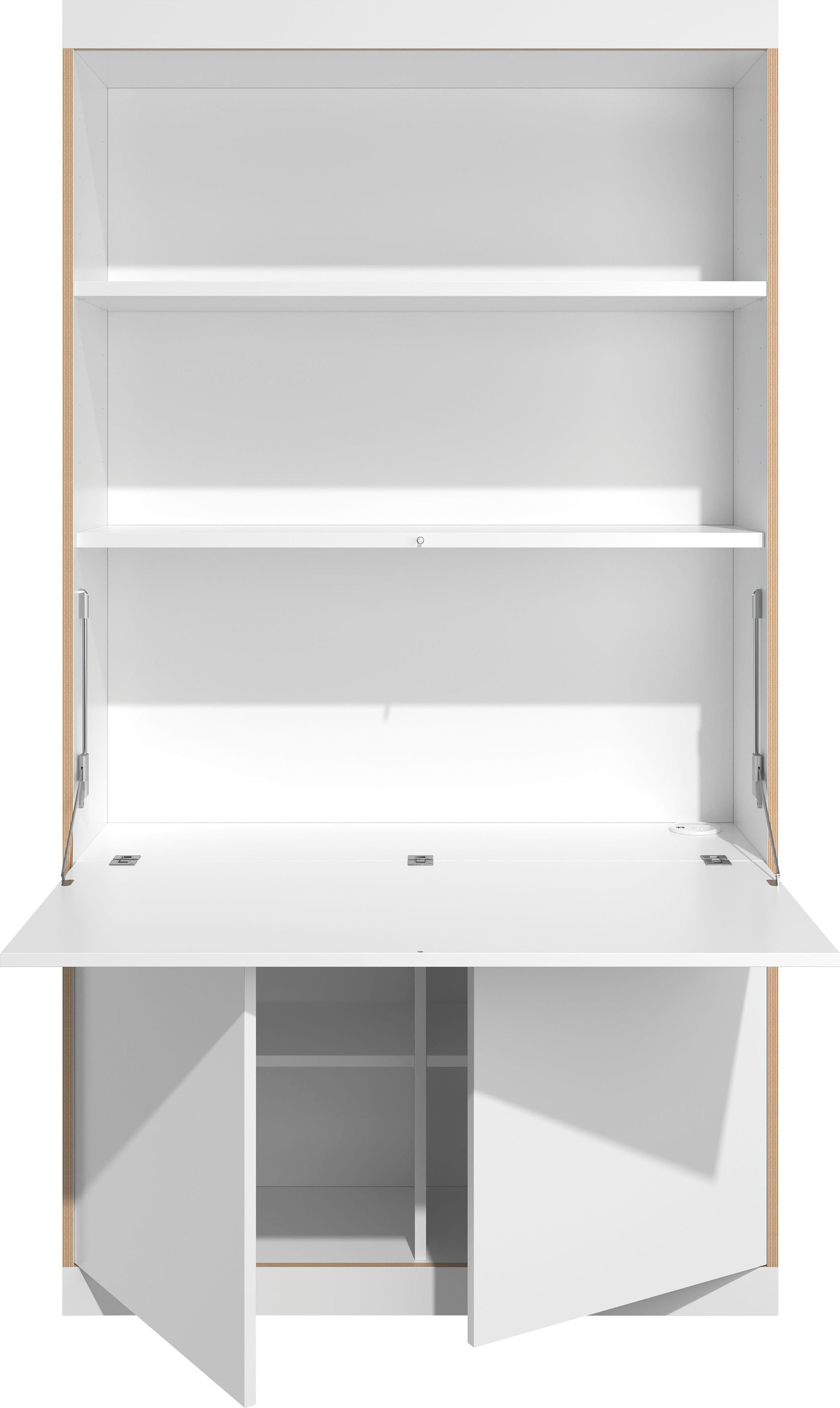 LIVING für weiß Einlegeboden Fachboden FLA163 Schrank FLAI unteren FLAI Müller St), (1 Fachboden Home-Office SMALL