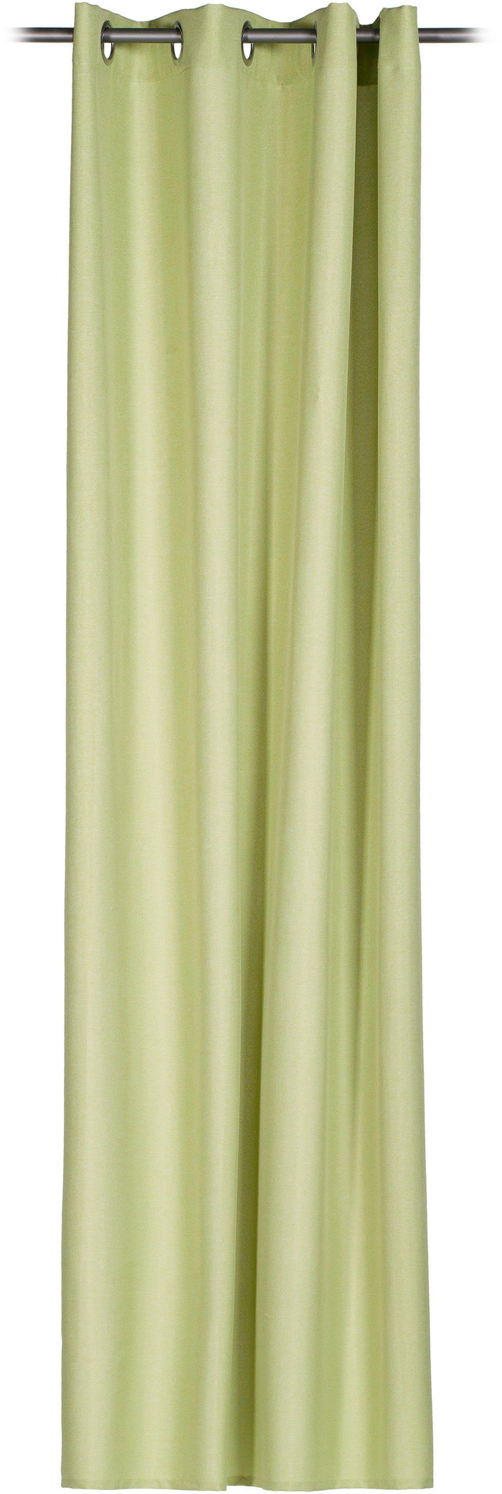 grün Linus HxB: Gözze, Ösen Panamagewebe Vorhang Ösenschal, abdunkelnd, Uni St), (1 245x140,