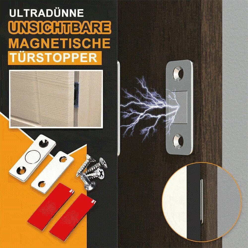 10/20x Edelstahl Magnetschnapper Magnetverschluss Stark Türmagnet Möbelmagnet 