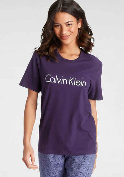 Calvin Klein Pyjamaoberteil mit Logoschriftzug