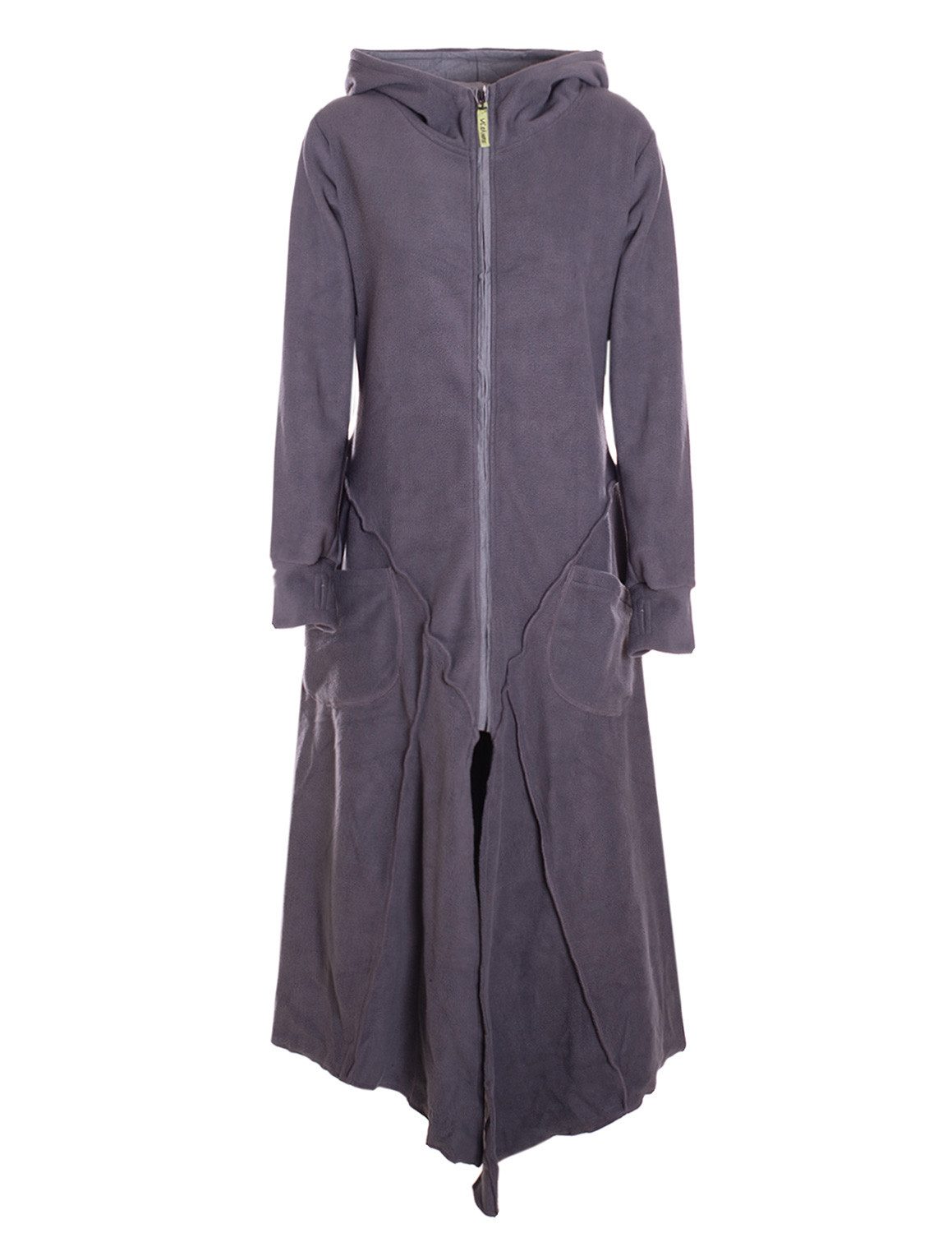 Vishes Langmantel Fleece Übergangsmantel im asymmetrischen günstig online kaufen