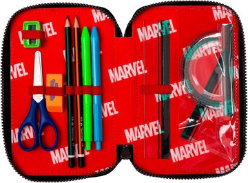 CoolPack Federmäppchen Etui, Marvel, Avengers, befüllt