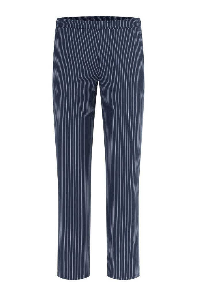 Karlowsky Fashion Arbeitshose KARLOWSKY Herren Schlupf / Kochhose CARLO Marine Nadelstreifen