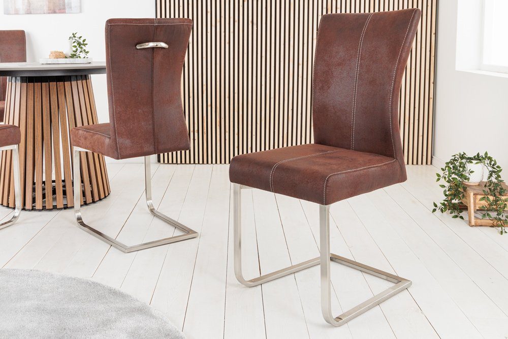 riess-ambiente Freischwinger SAMSON dark coffee / günstig online kaufen