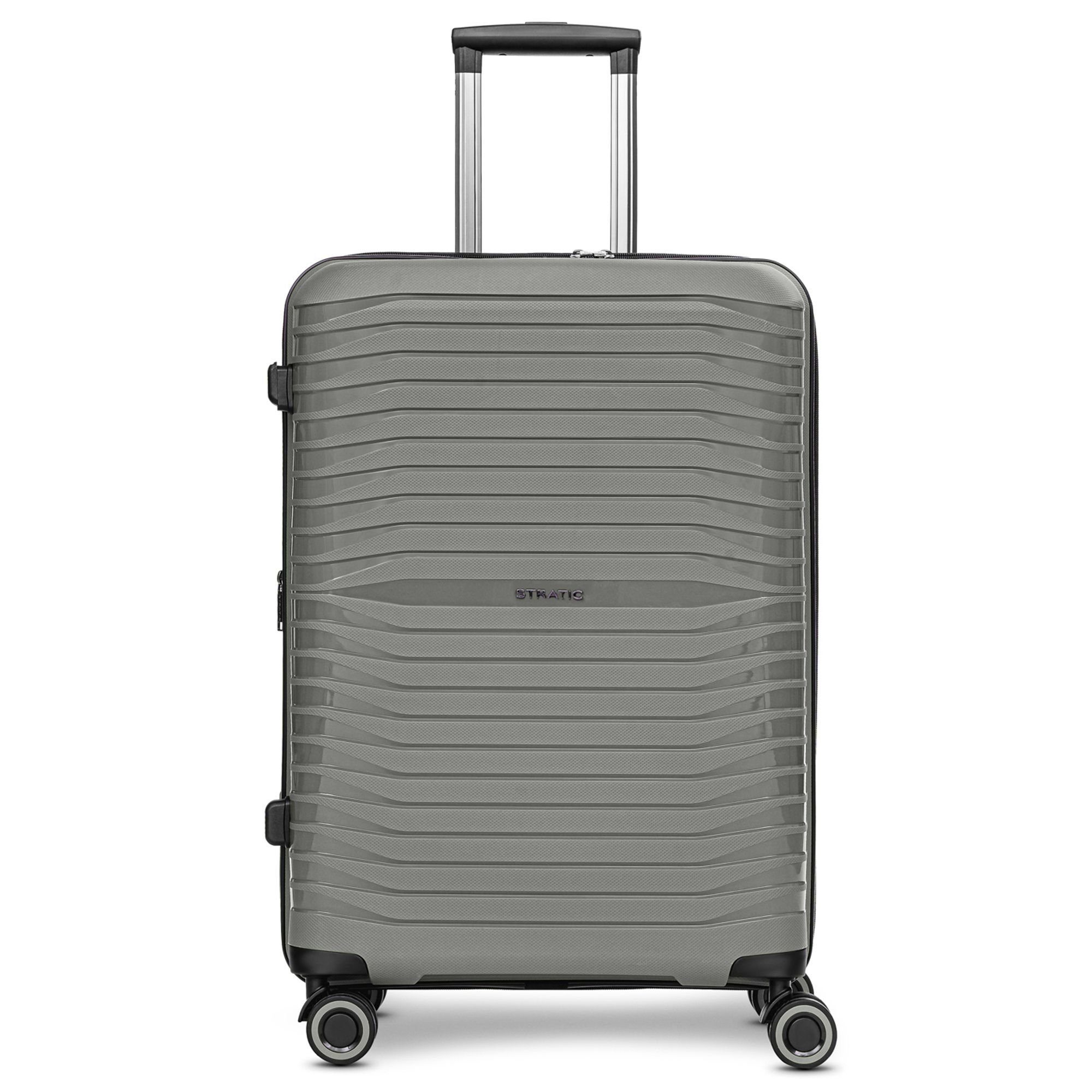 Stratic Hartschalen-Trolley Shine, 4 Rollen, 65 cm mit Dehnfalte