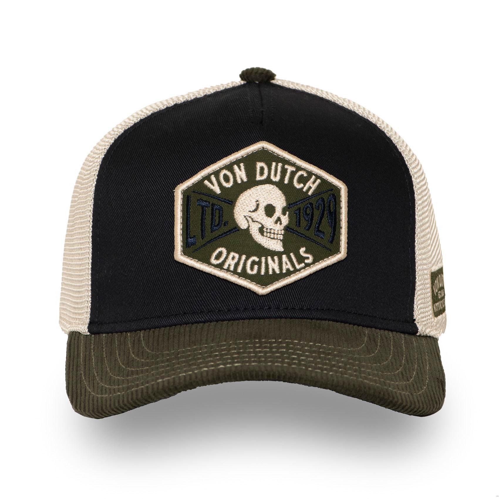 Von Dutch Trucker Cap Von Dutch Originals Semi-Curved Trucker Cap - SKULL L günstig online kaufen