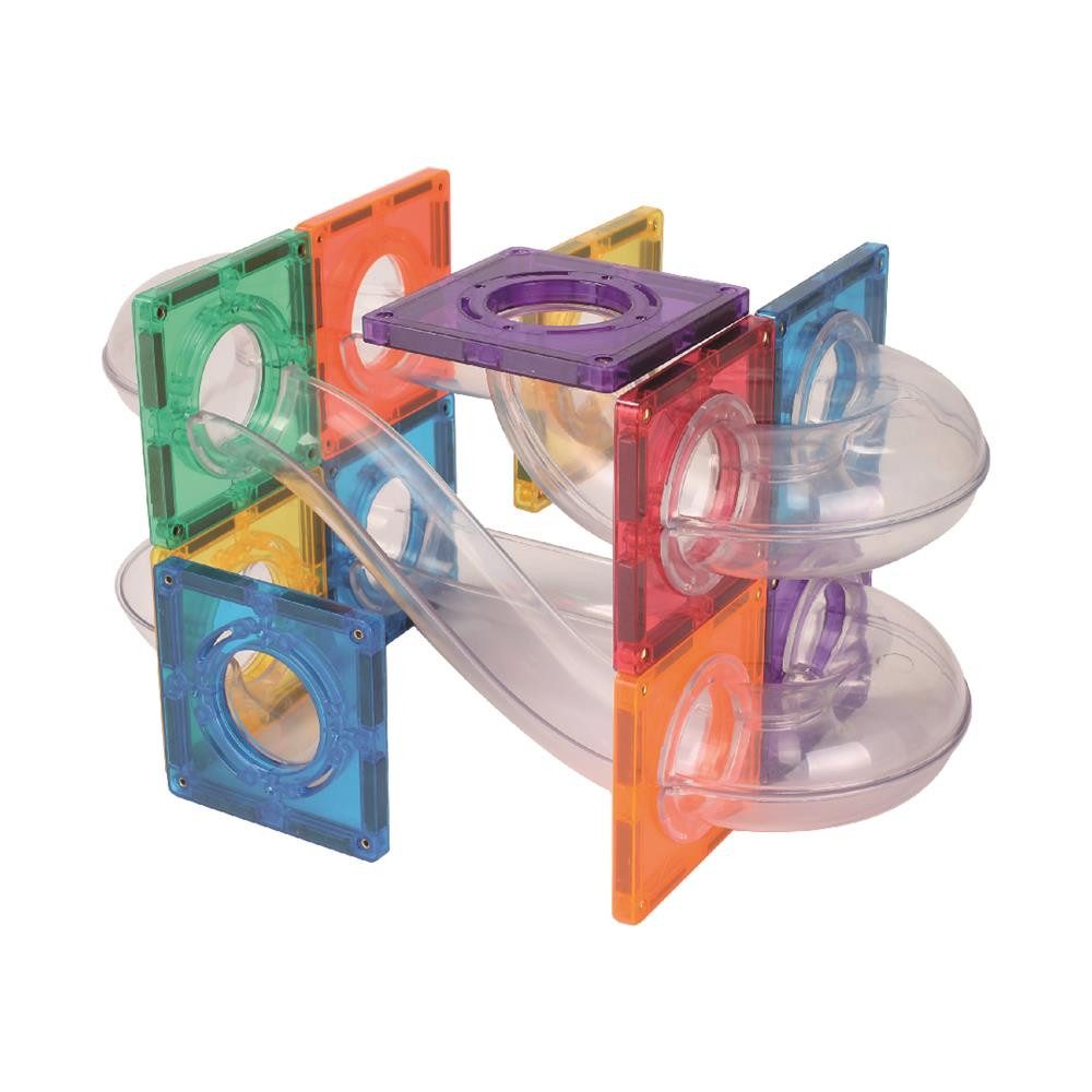 Cleverclixx Cleverclixx Kugelbahn-Kompakt-Bausatz in Knallfarben 60 Teile M günstig online kaufen