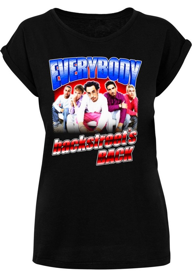 Merchcode T-Shirt Damen Ladies Backstreet Boys - Everybody Extended  Shoulder Tee (1-tlg)