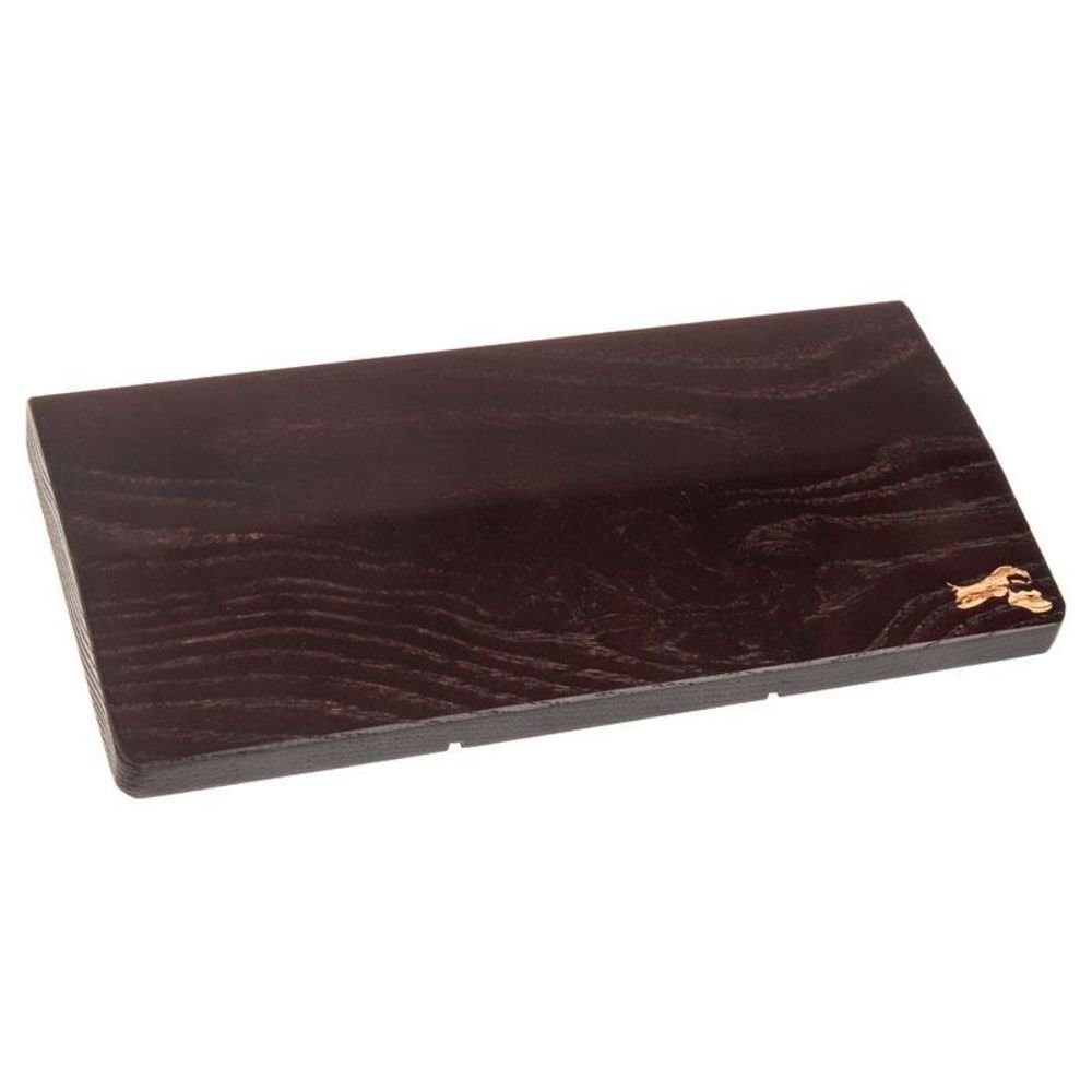 Glorious PC Gaming Race Handballenauflage Mouse, 20 x 10 cm, 2,5 mm hoch, aus Holz, rutschfeste Unterseite, Maus-Handballenunterlage, schwarz / braun