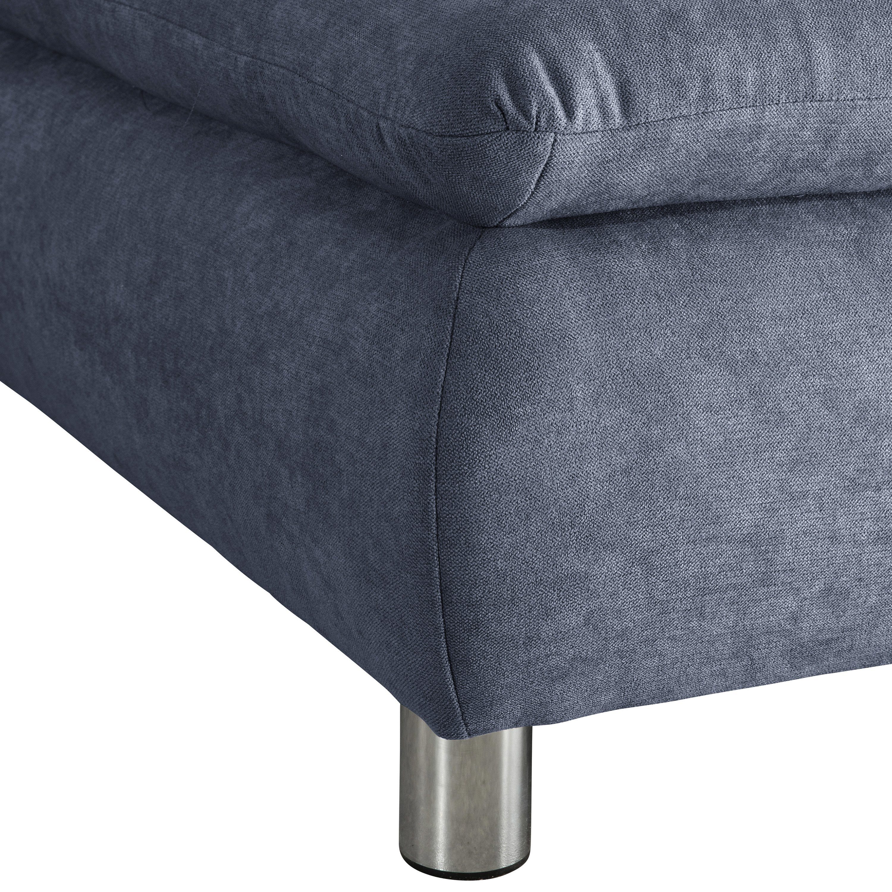 Made Sofa 2,5-Sitzer Terrence Germany Max in Ecksofa links Winzer® 1 mit rechts blau, Flachgewebe Ecksofa Stück,