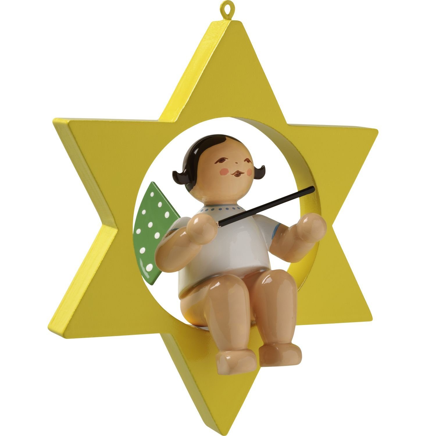 Wendt & Kühn Weihnachtsfigur Engel mit Taktstock im Stern 650/70/13
