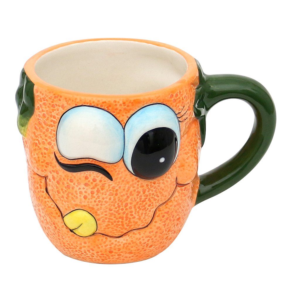 x Tasse Kaffeebecher - Dekohelden24 H/Ø: Größe Orange 12 cm, als Keramik Tasse 9 Dolomite