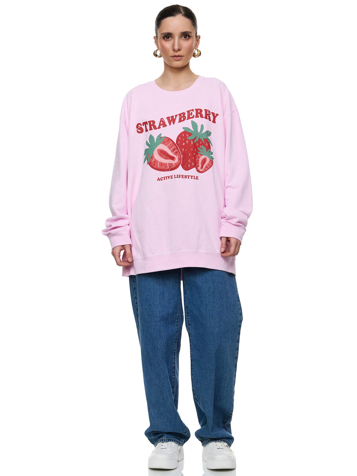 Worldclassca Sweatshirt Worldclassca Oversized Sweatshirt Print günstig online kaufen