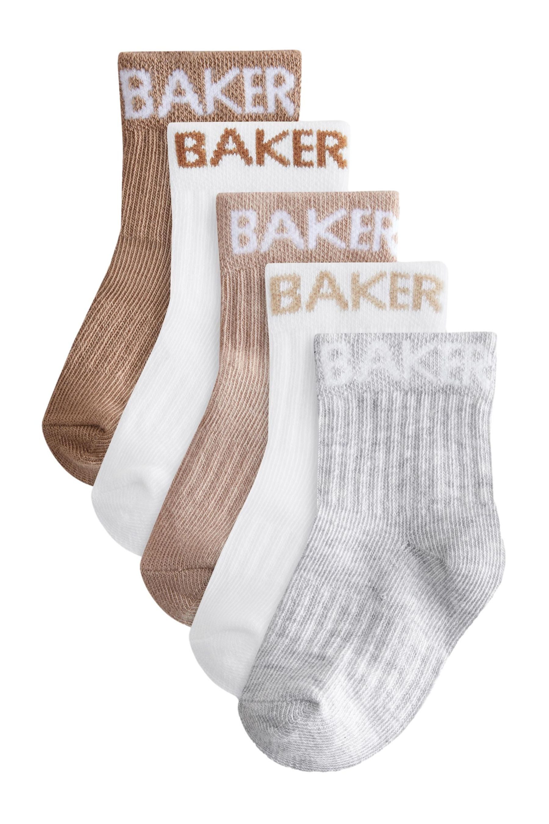Kurzsocken Baker by Ted Baker Baby Boy Rollrand-Socken, 5 x
