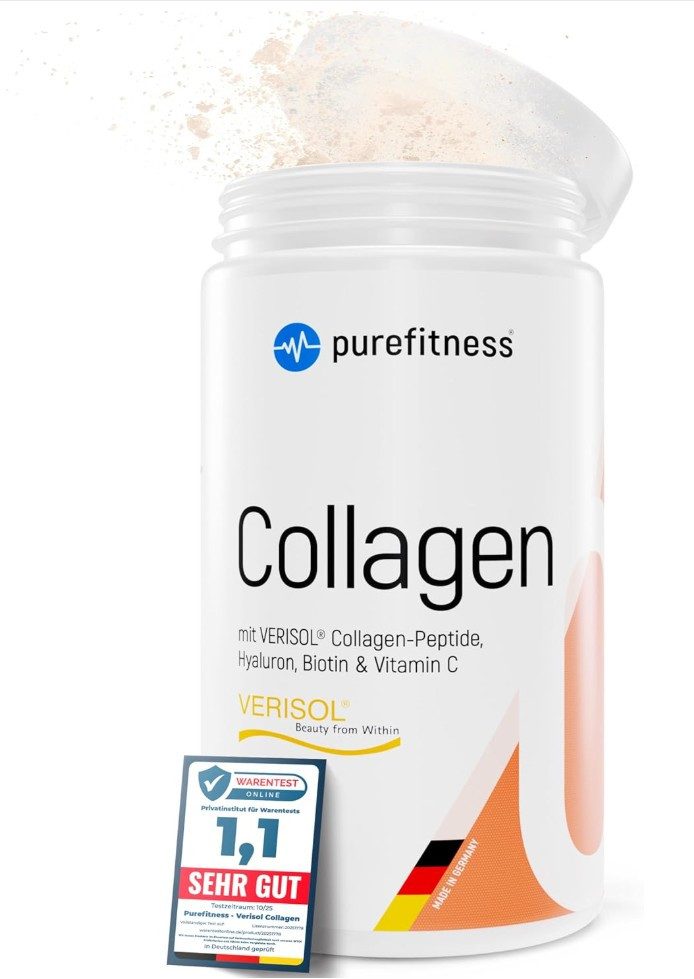 Purefitness Kollagen Pulver Komplex mit Verisol Collagen Peptide (450g / 600g) Pulver, 450 g