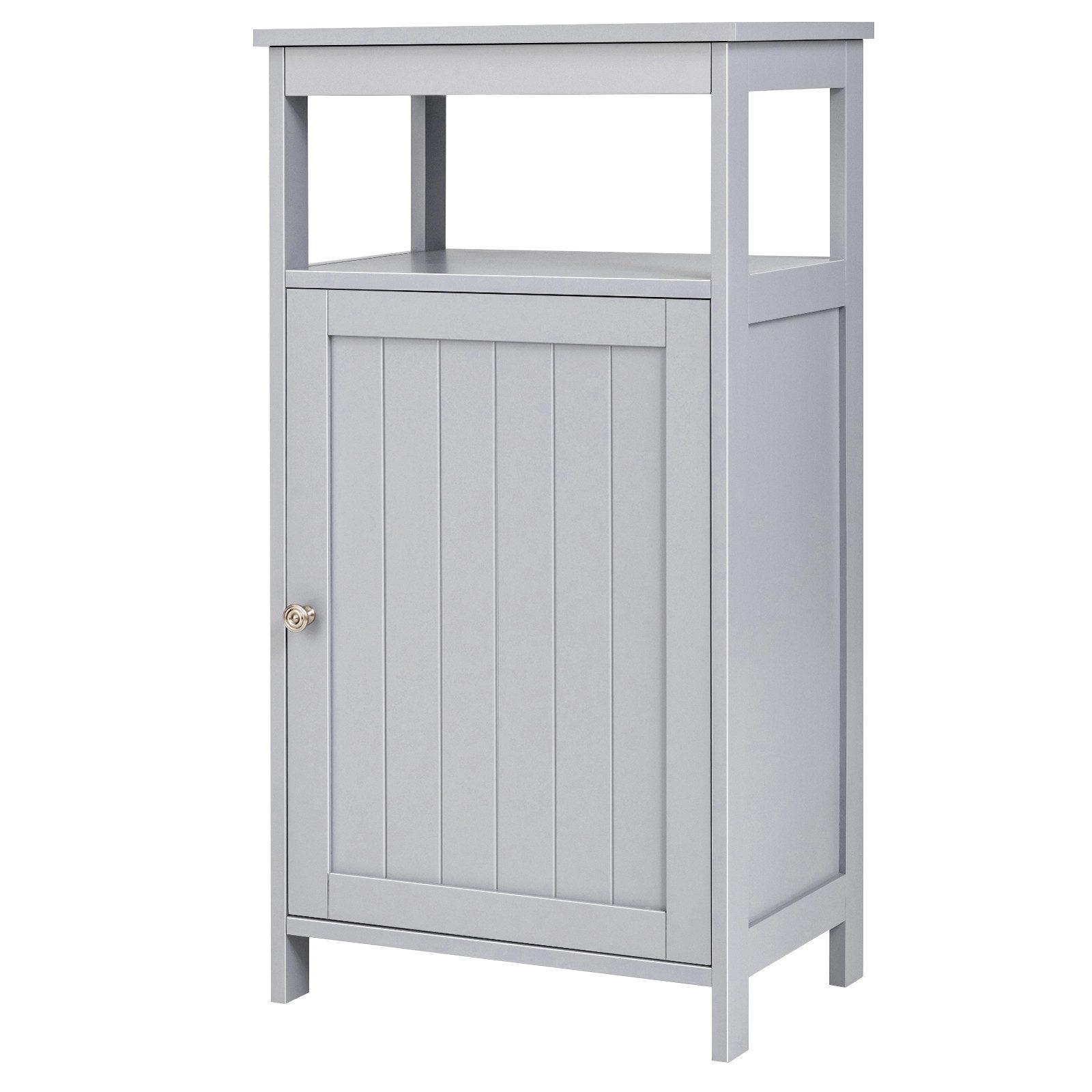 COSTWAY Badkommode, mit Einzeltür, verstellbarem Ablage,45x30x84cm
